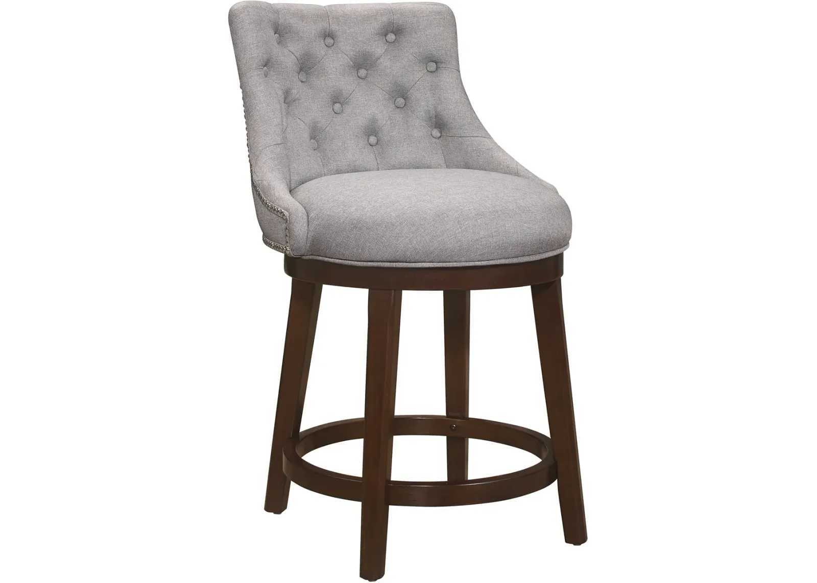 Rickton Swivel Counter-Height Stool - Gray