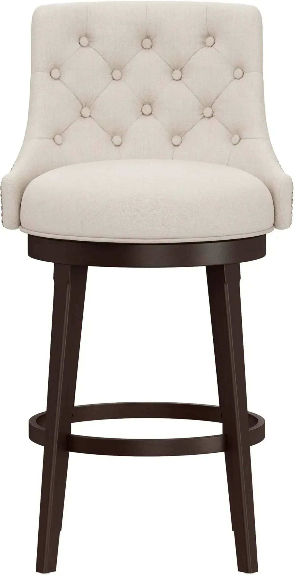 Rickton Swivel Bar Stool - Cream