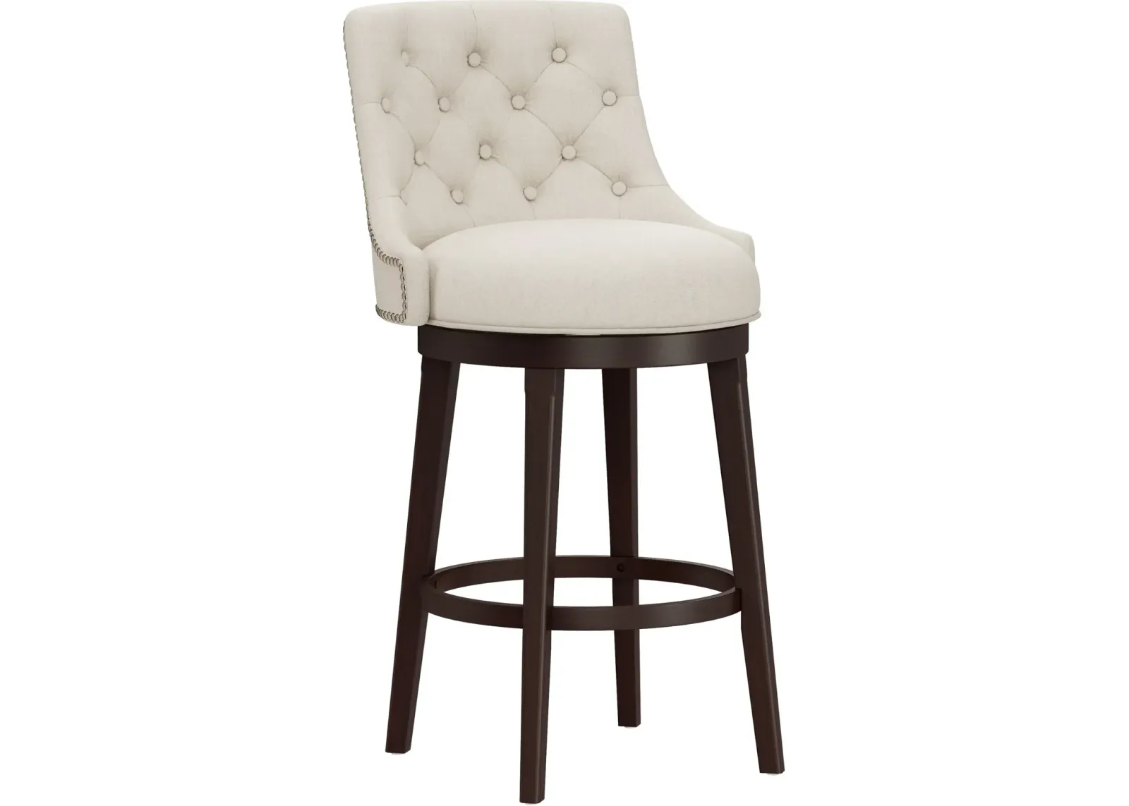 Rickton Swivel Bar Stool - Cream