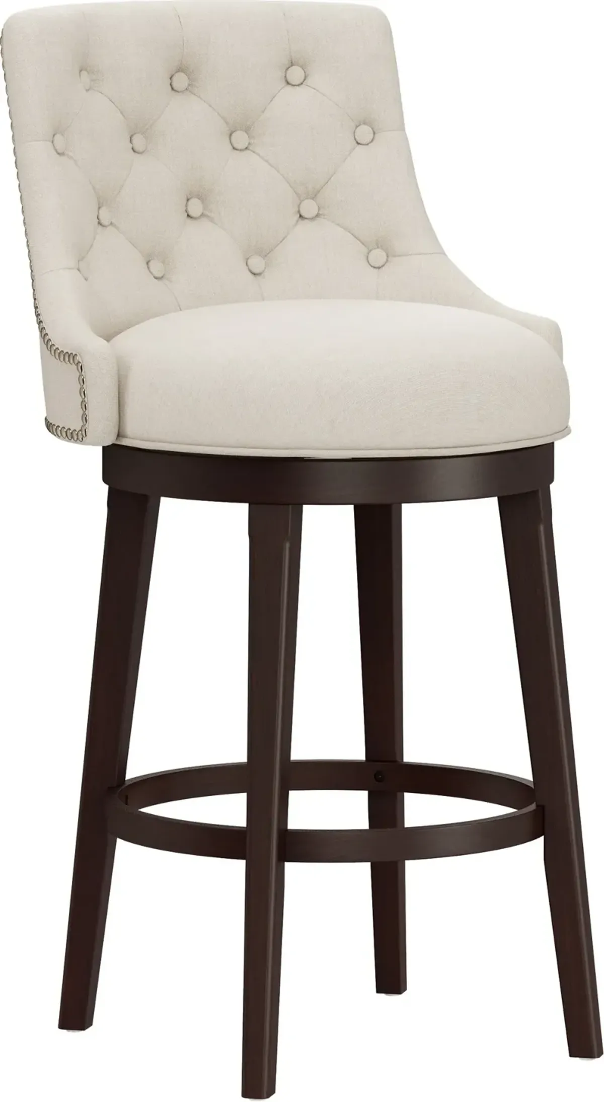 Rickton Swivel Bar Stool - Cream