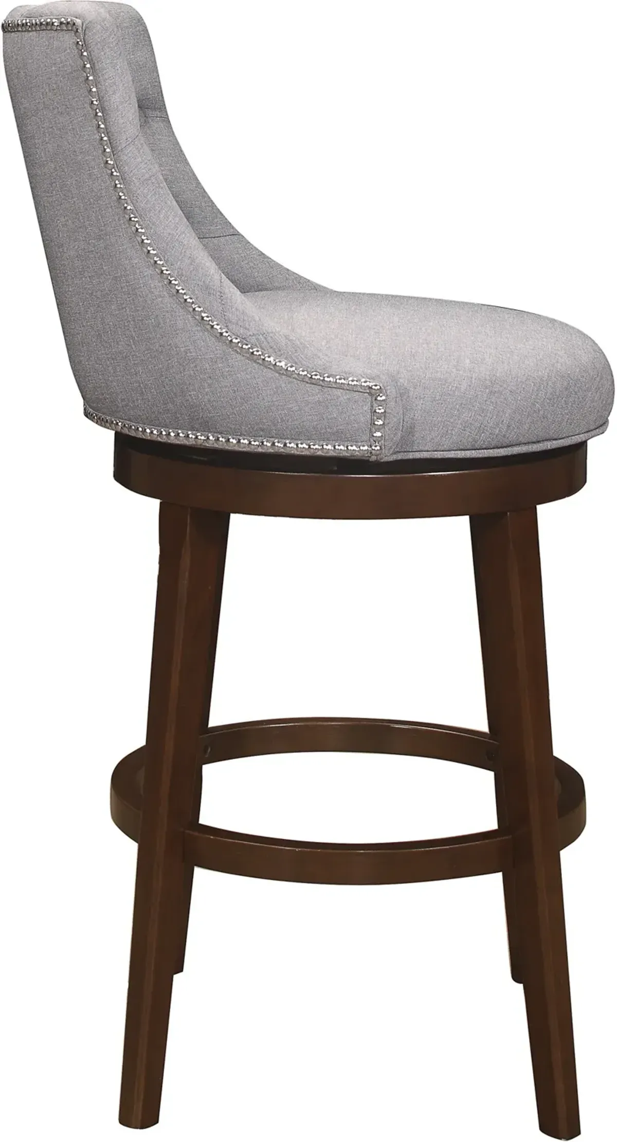 Rickton Swivel Bar Stool - Gray