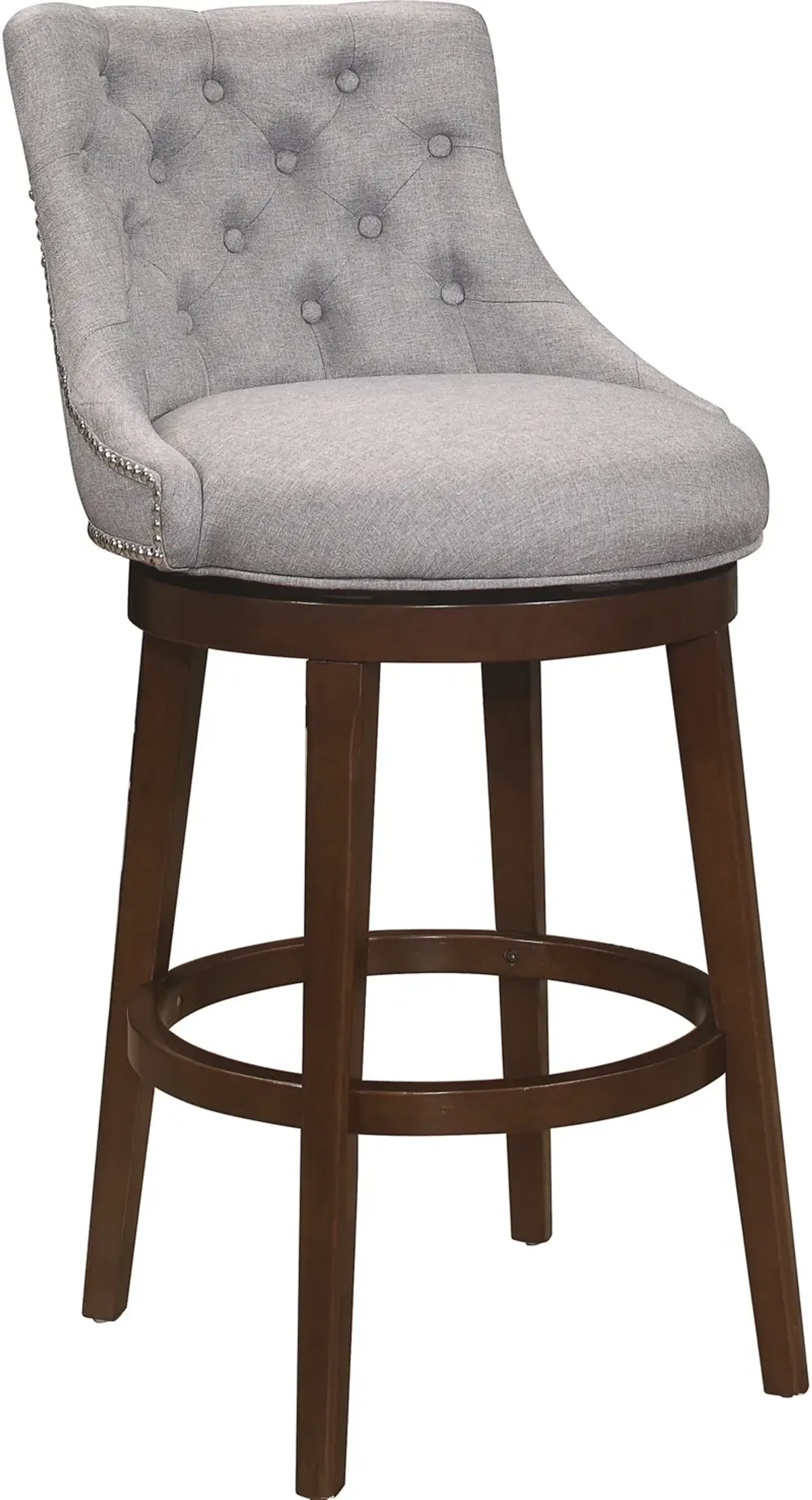 Rickton Swivel Bar Stool - Gray