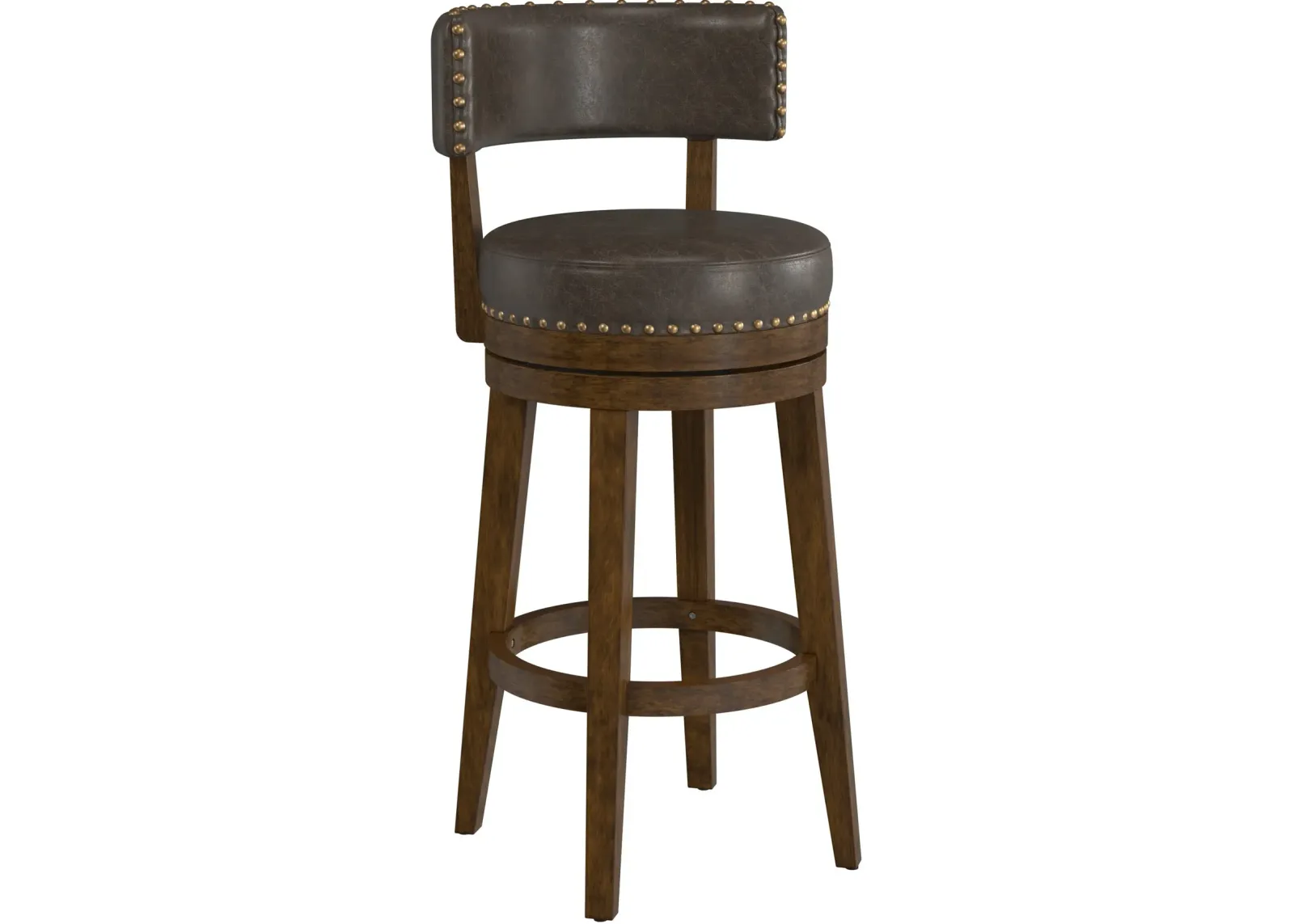 Nella Swivel Bar Stool - Black