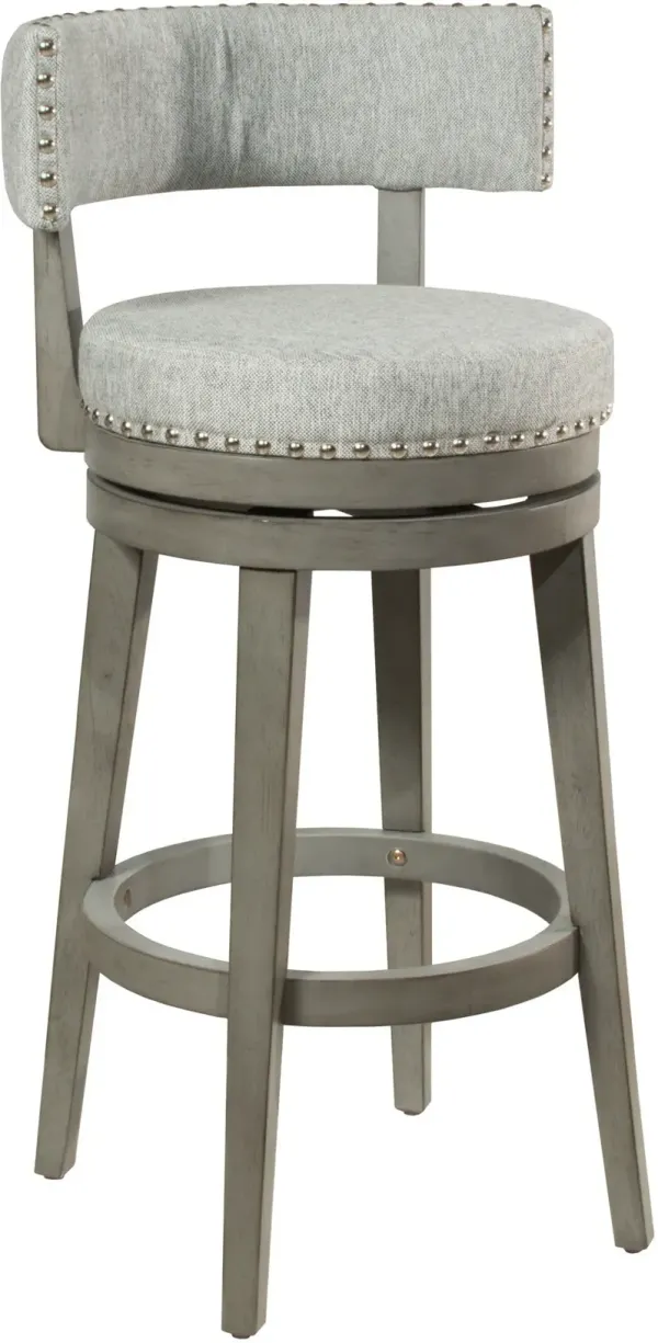 Nella Swivel Bar Stool - Gray