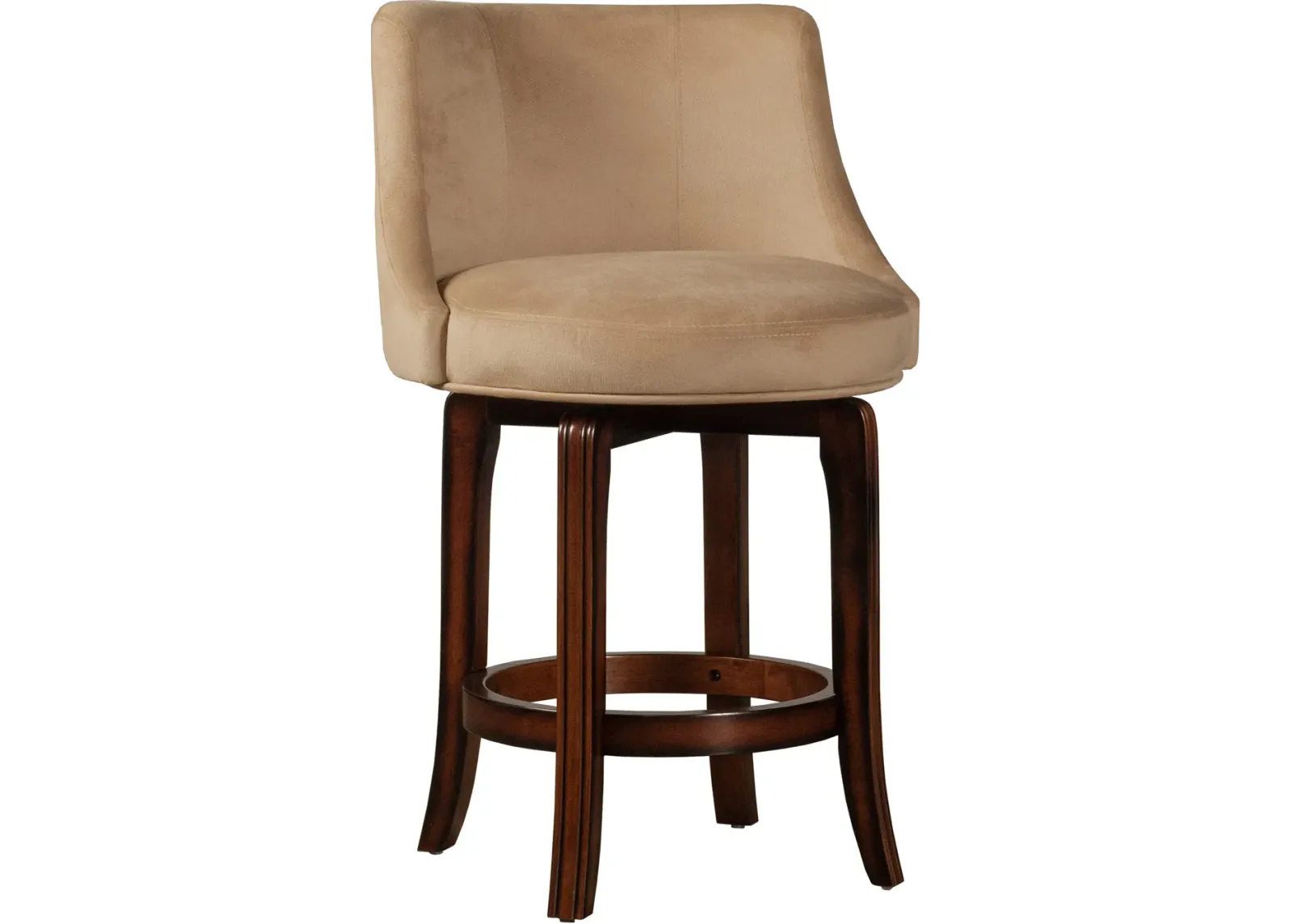 Nayeli Swivel Counter-Height Stool - Khaki