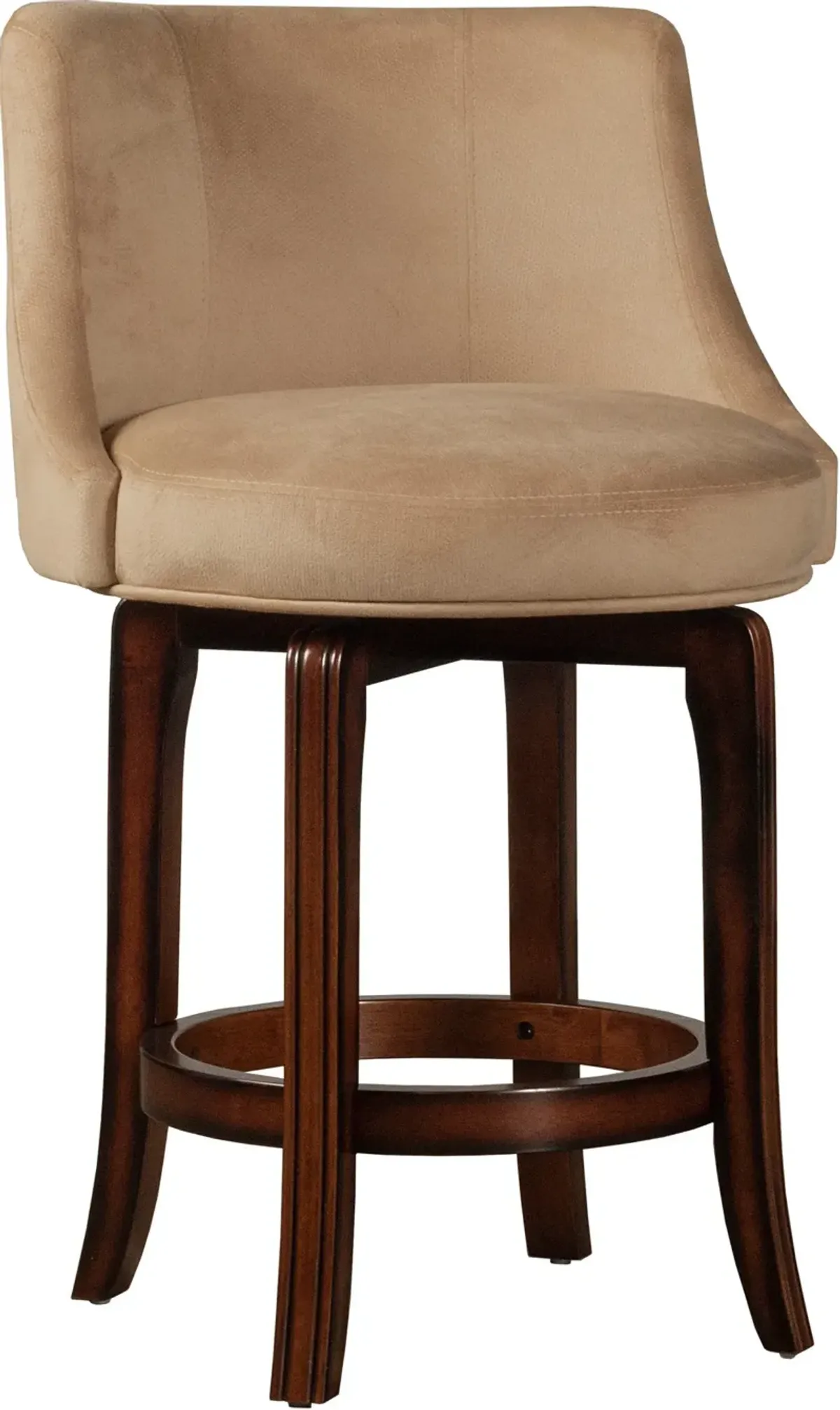 Nayeli Swivel Counter-Height Stool - Khaki