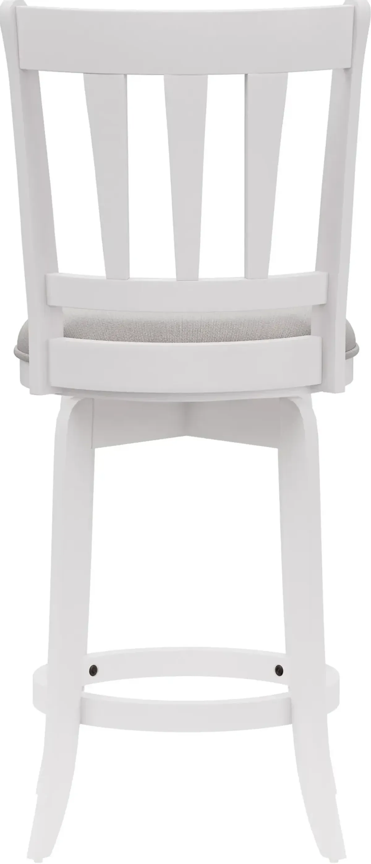 Berger Swivel Counter-Height Stool - White