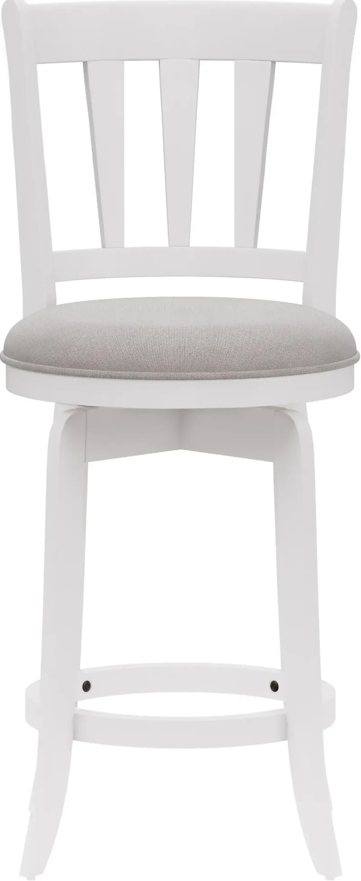 Berger Swivel Counter-Height Stool - White