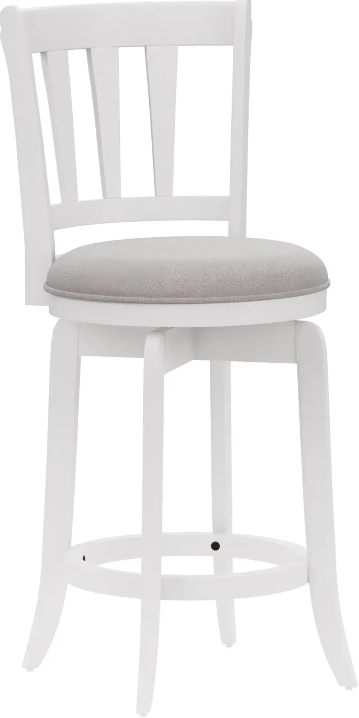 Berger Swivel Counter-Height Stool - White