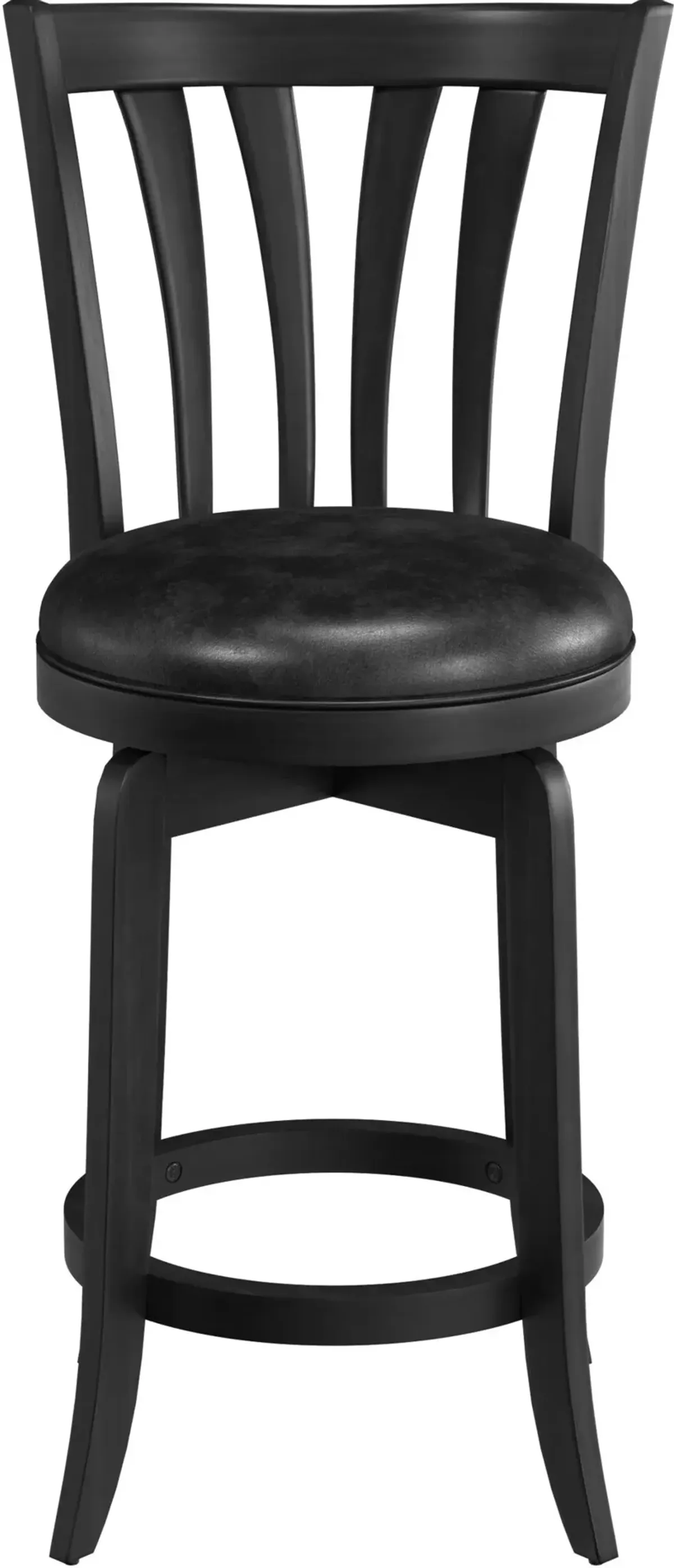 Roberta Swivel Counter-Height Stool - Black