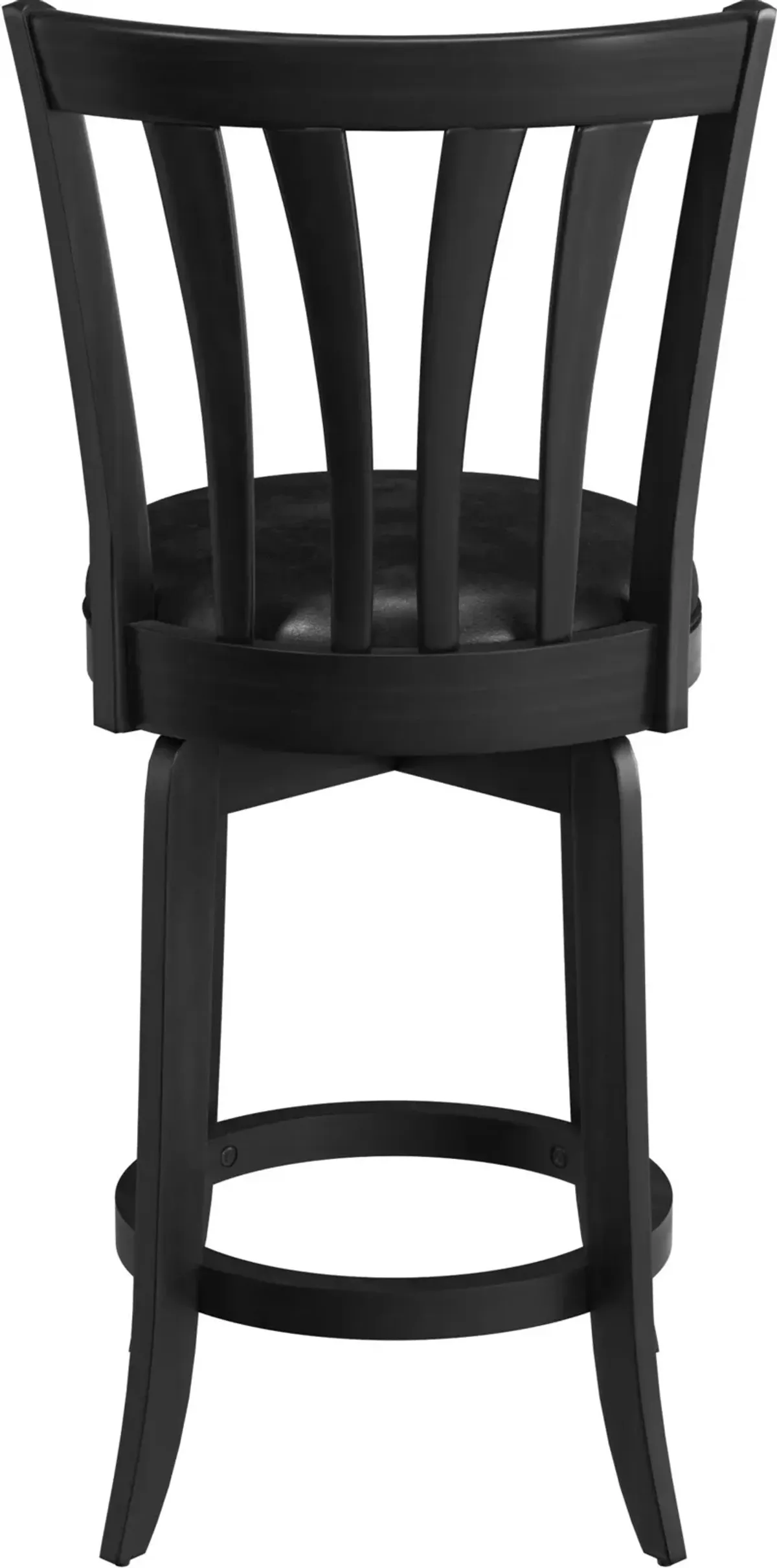 Roberta Swivel Counter-Height Stool - Black