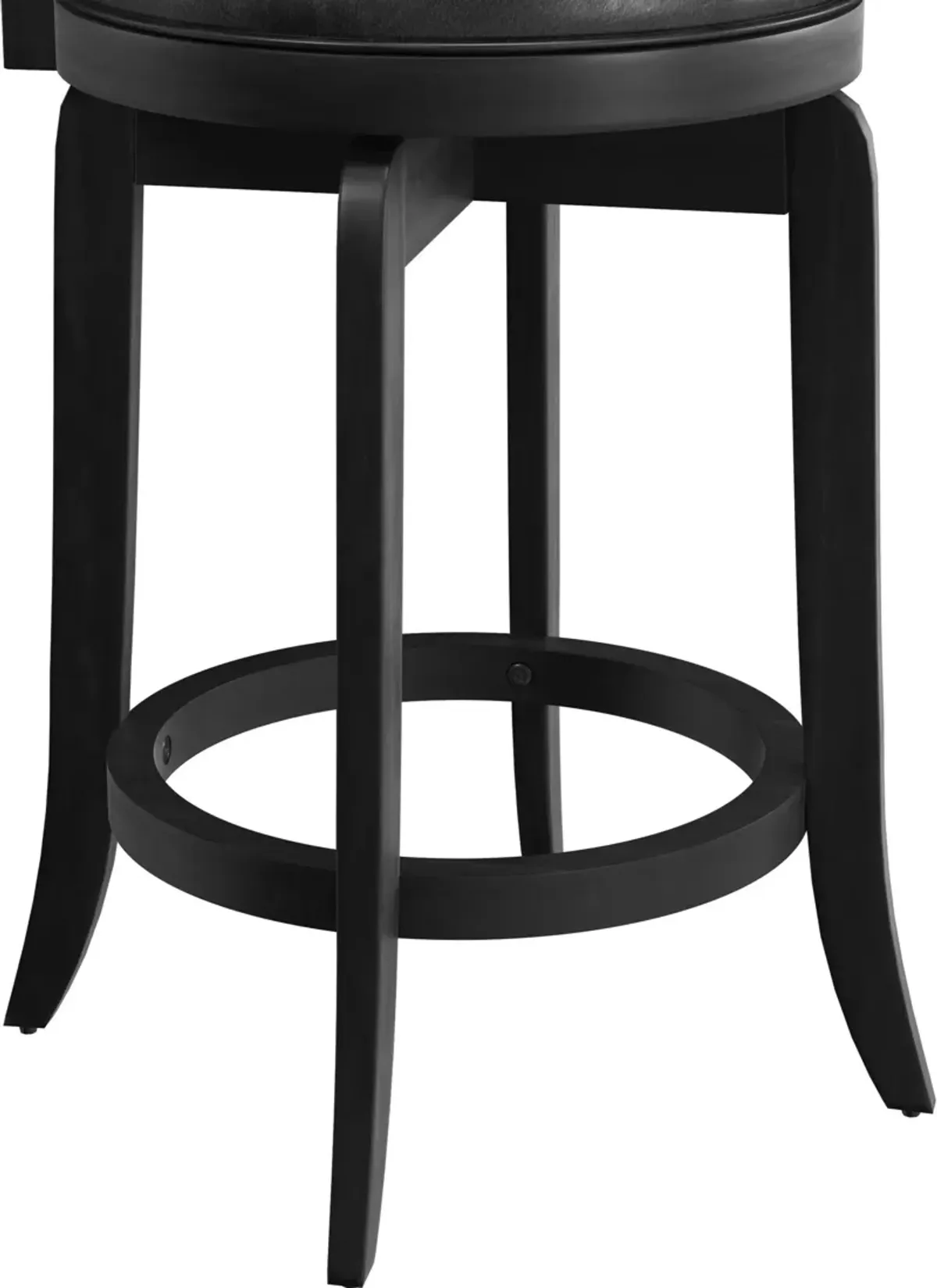 Roberta Swivel Counter-Height Stool - Black