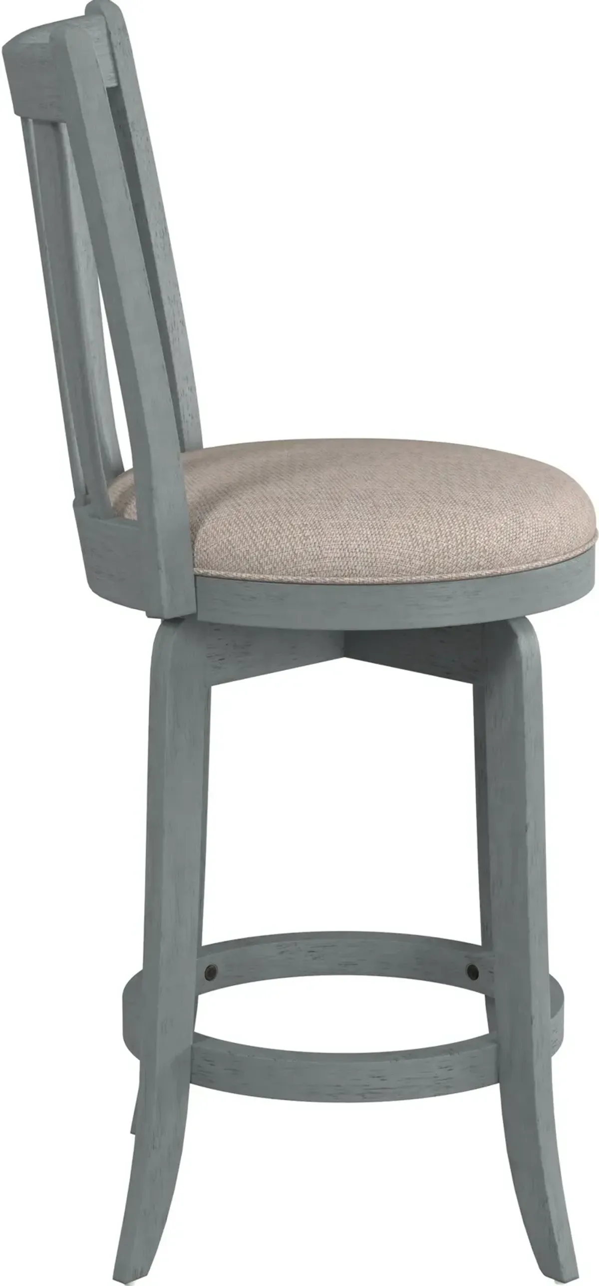 Roberta Swivel Counter-Height Stool - Blue