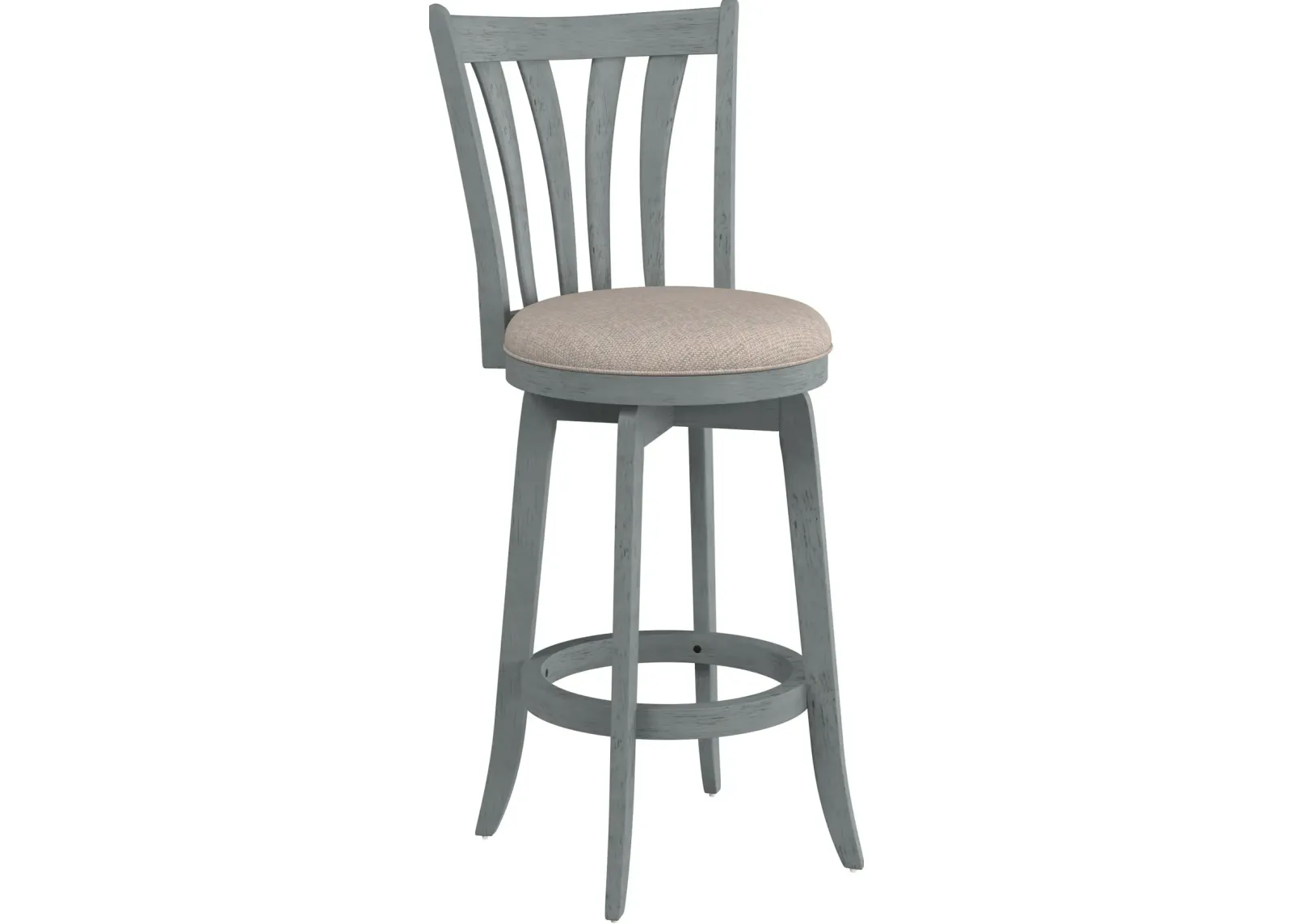 Roberta Swivel Bar Stool-  Blue