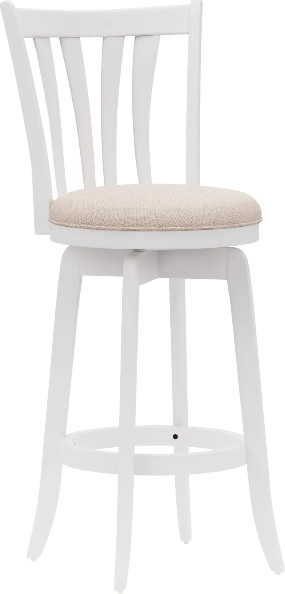 Roberta Swivel Bar Stool - White