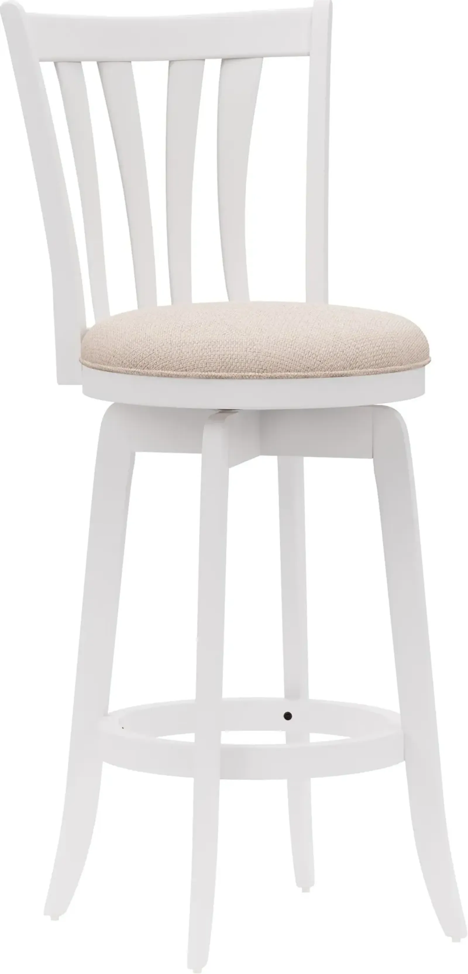 Roberta Swivel Bar Stool - White