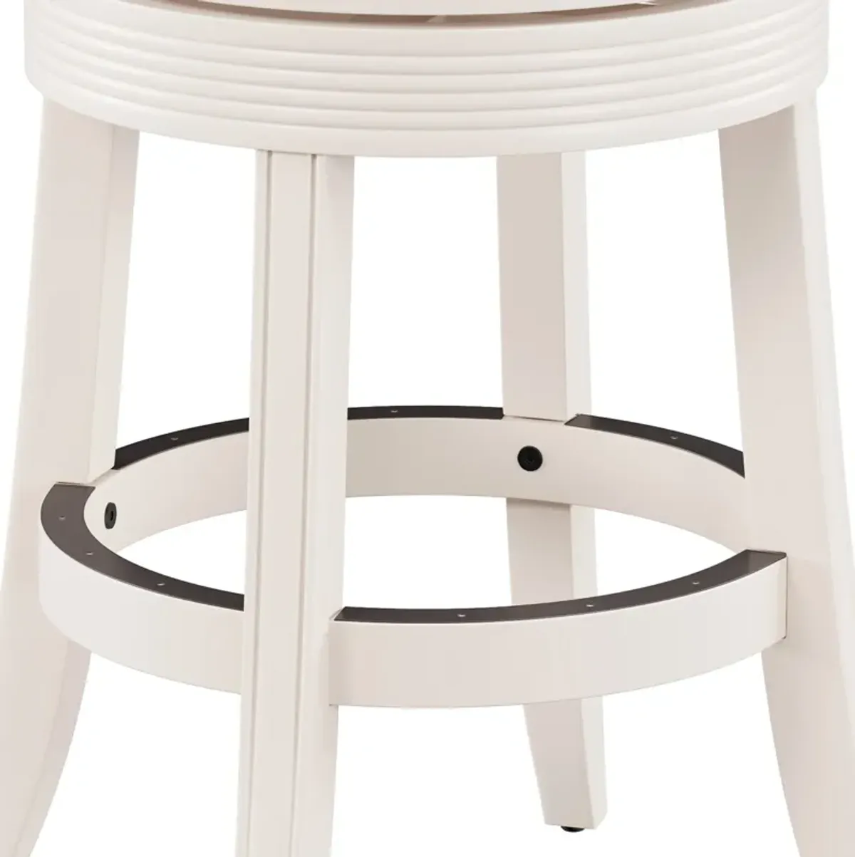 Marcie Swivel Counter-Height Stool - White