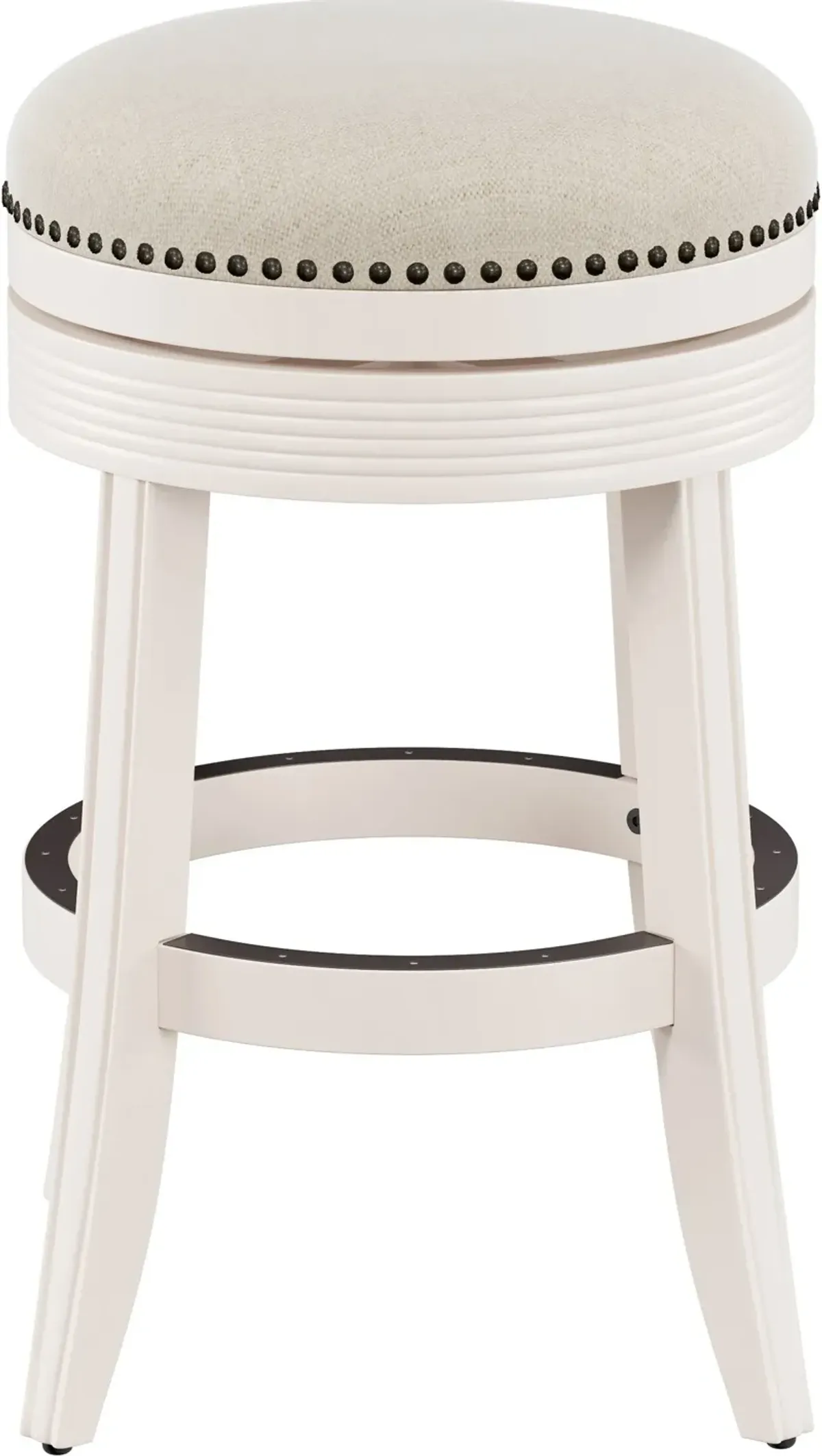 Marcie Swivel Counter-Height Stool - White