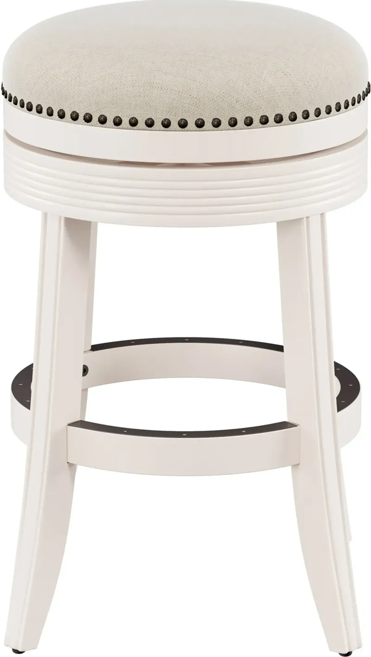 Marcie Swivel Counter-Height Stool - White