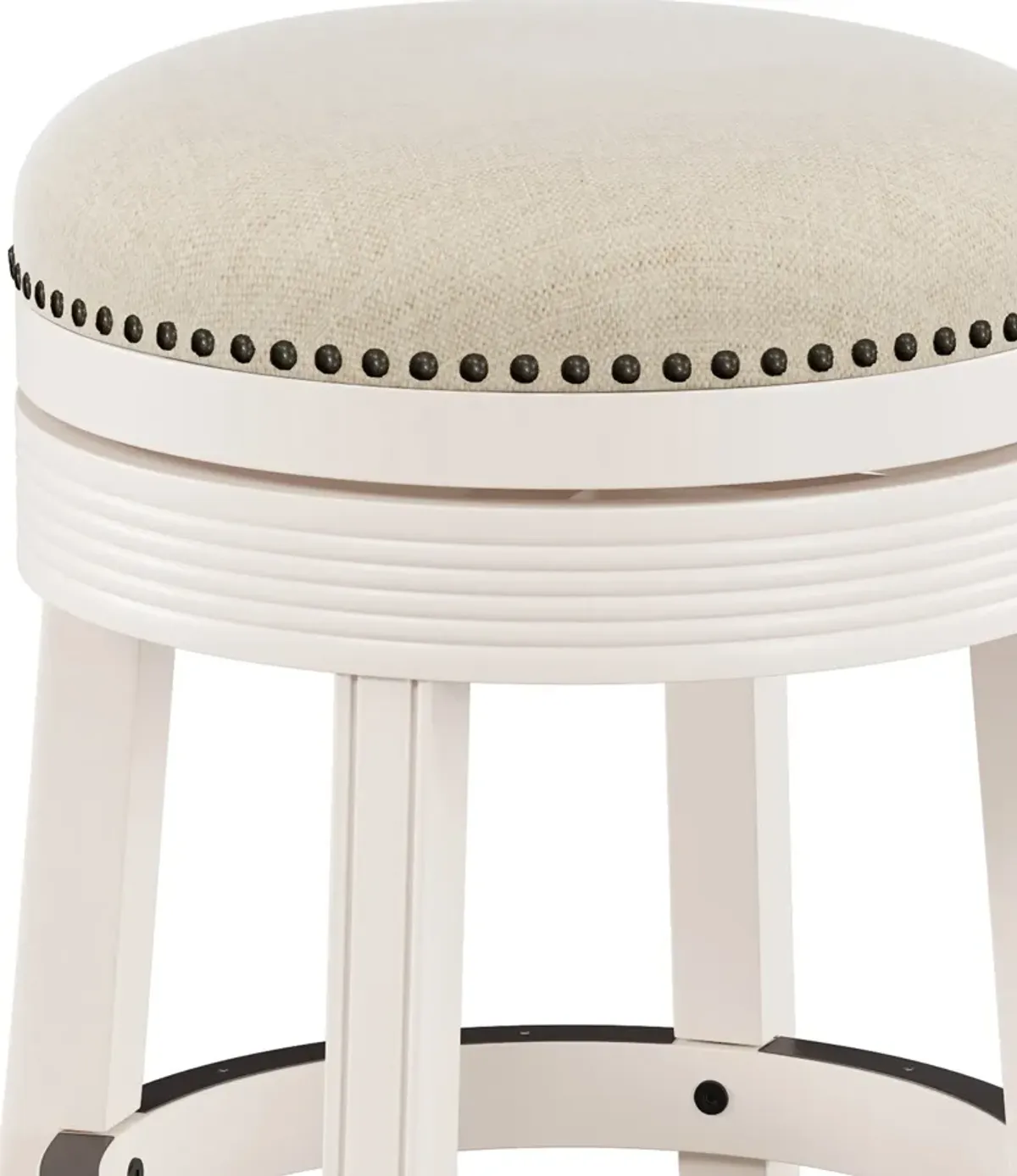 Marcie Swivel Counter-Height Stool - White