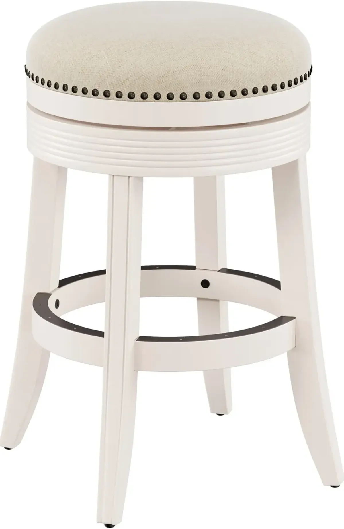 Marcie Swivel Counter-Height Stool - White