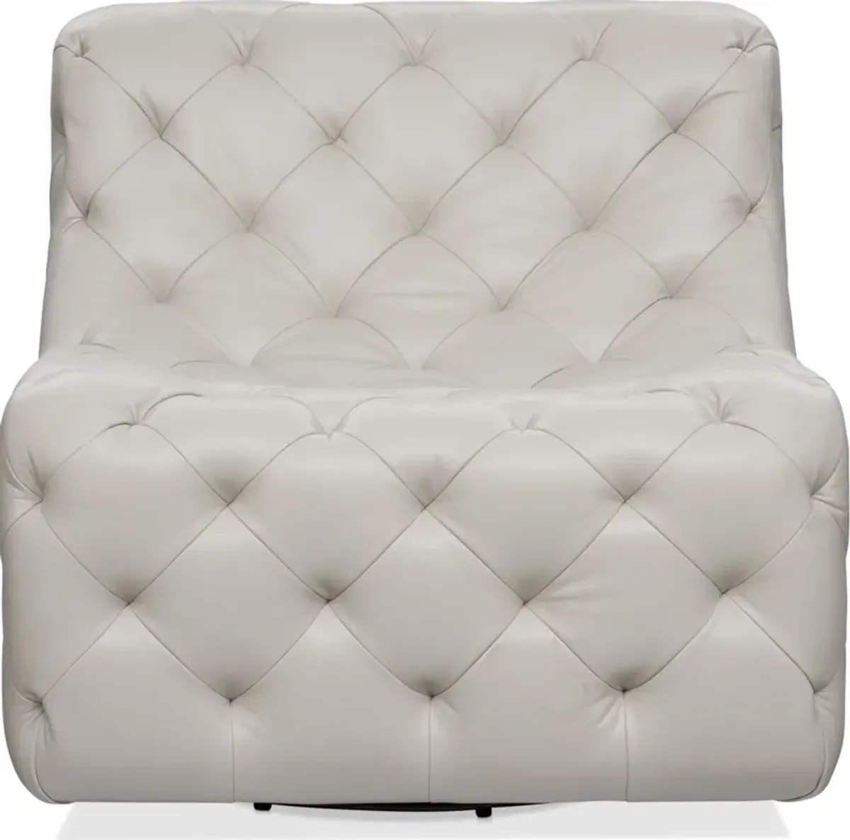 Elliot Armless Swivel Accent Chair - Ivory