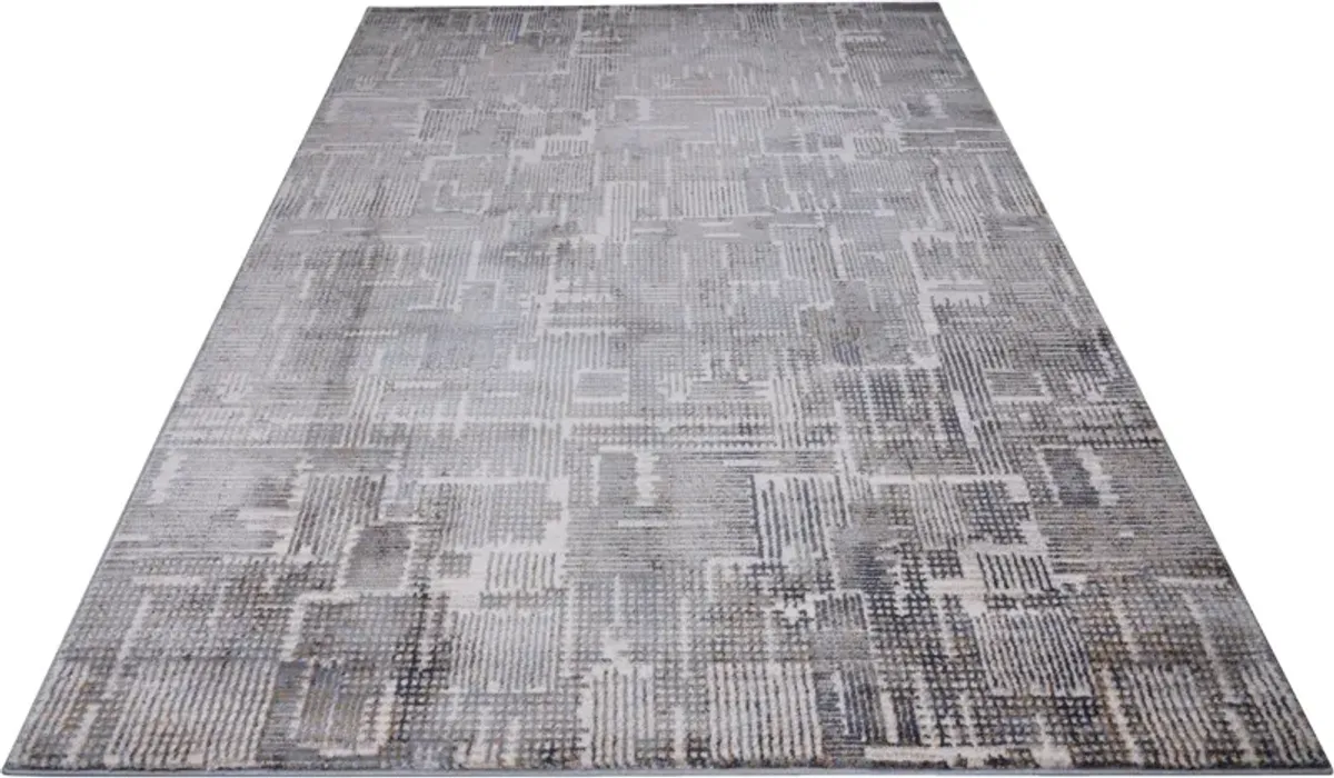 Davide 8' x 10 Area Rug -  Gray/Blue