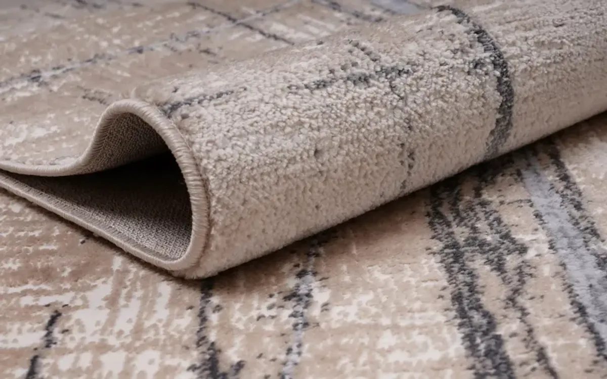 Davide 6' x 9' Area Rug - Beige/Gray