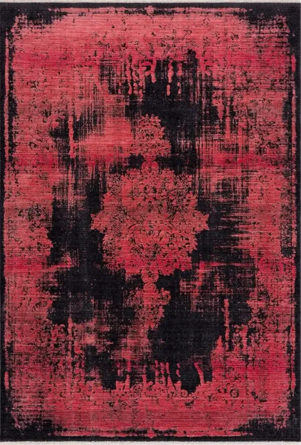 Tasha 8' x 10 Area Rug - Red/Black