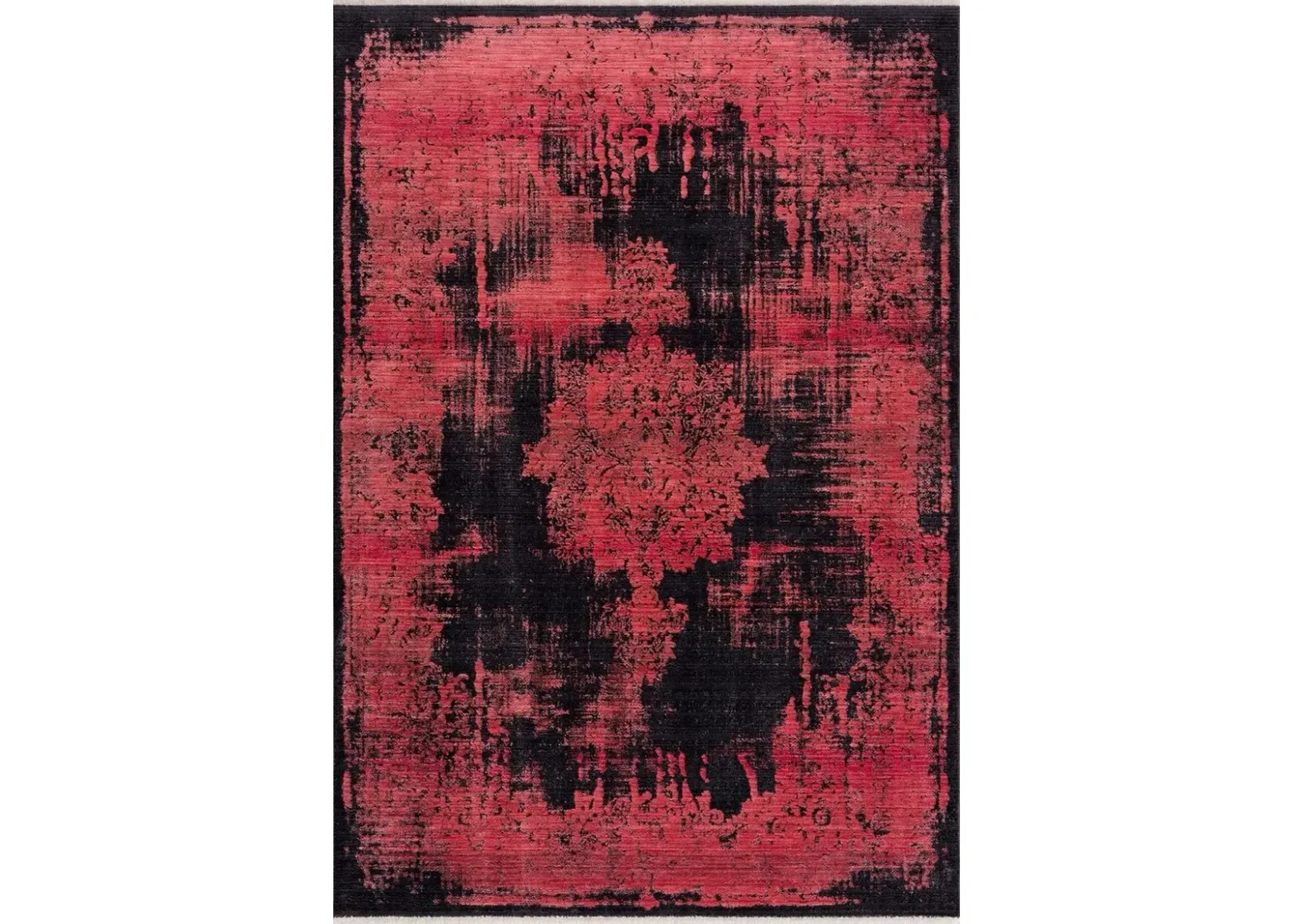 Tasha 9' x 12' Area Rug - Red/Black