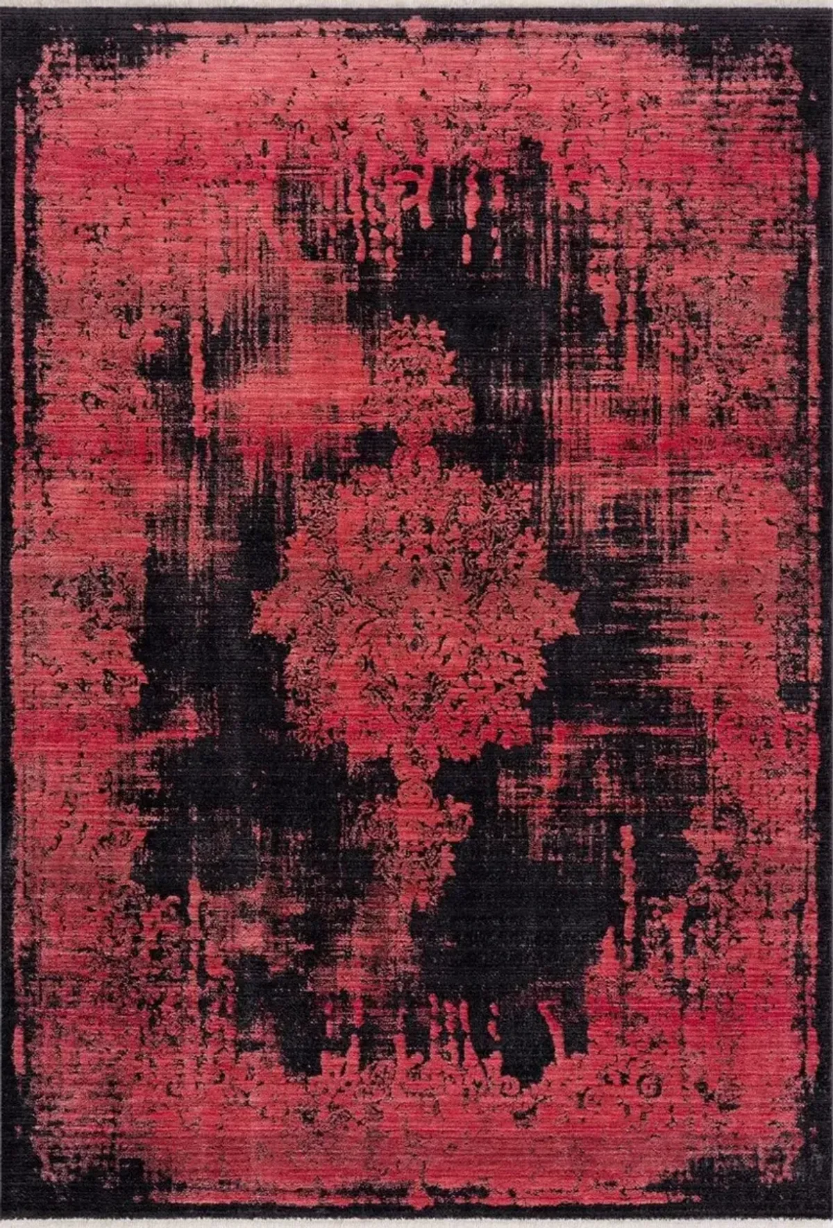 Tasha 9' x 12' Area Rug - Red/Black