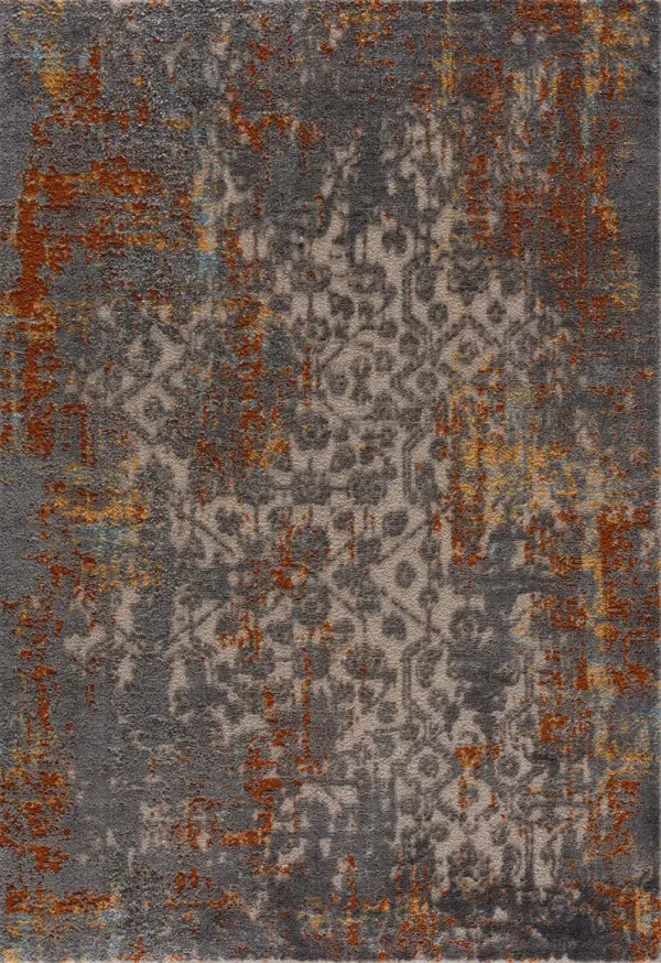 Paige 5' x 8' Area Rug -  Orange