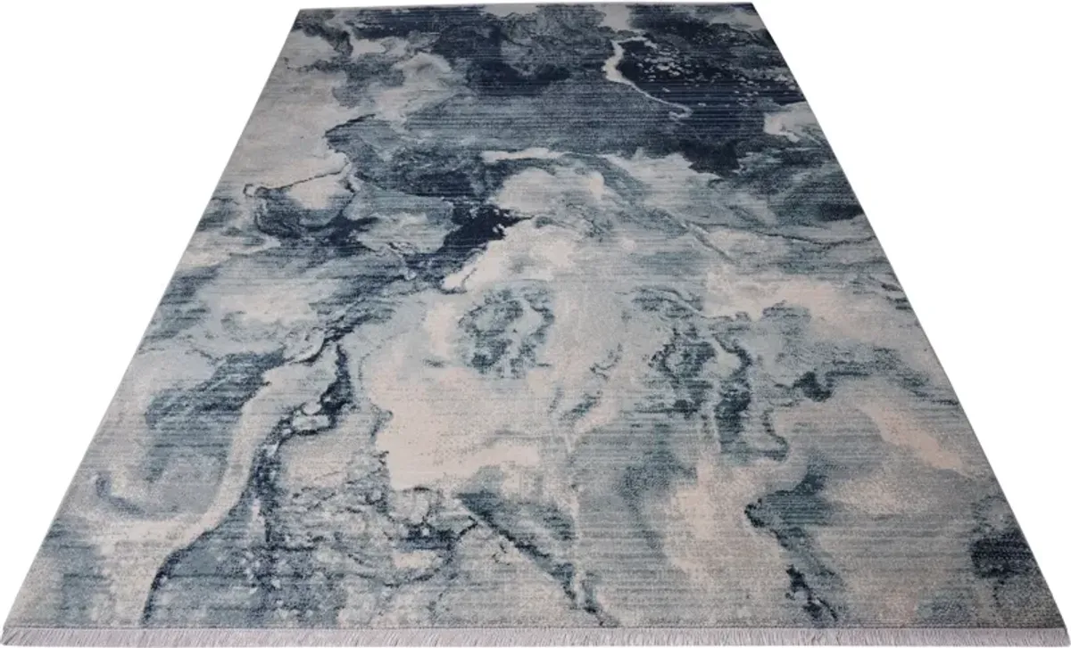 Danica 9' x 12' Area Rug - Blue/Gray