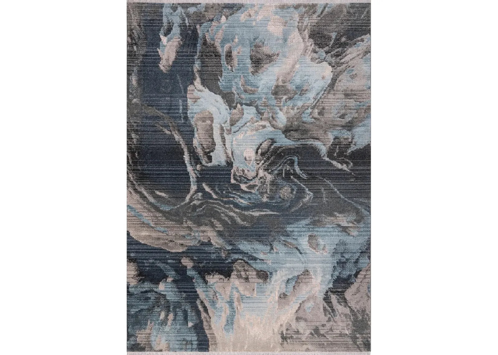 Ikenna 5' x 8' Area Rug - Blue/Gray