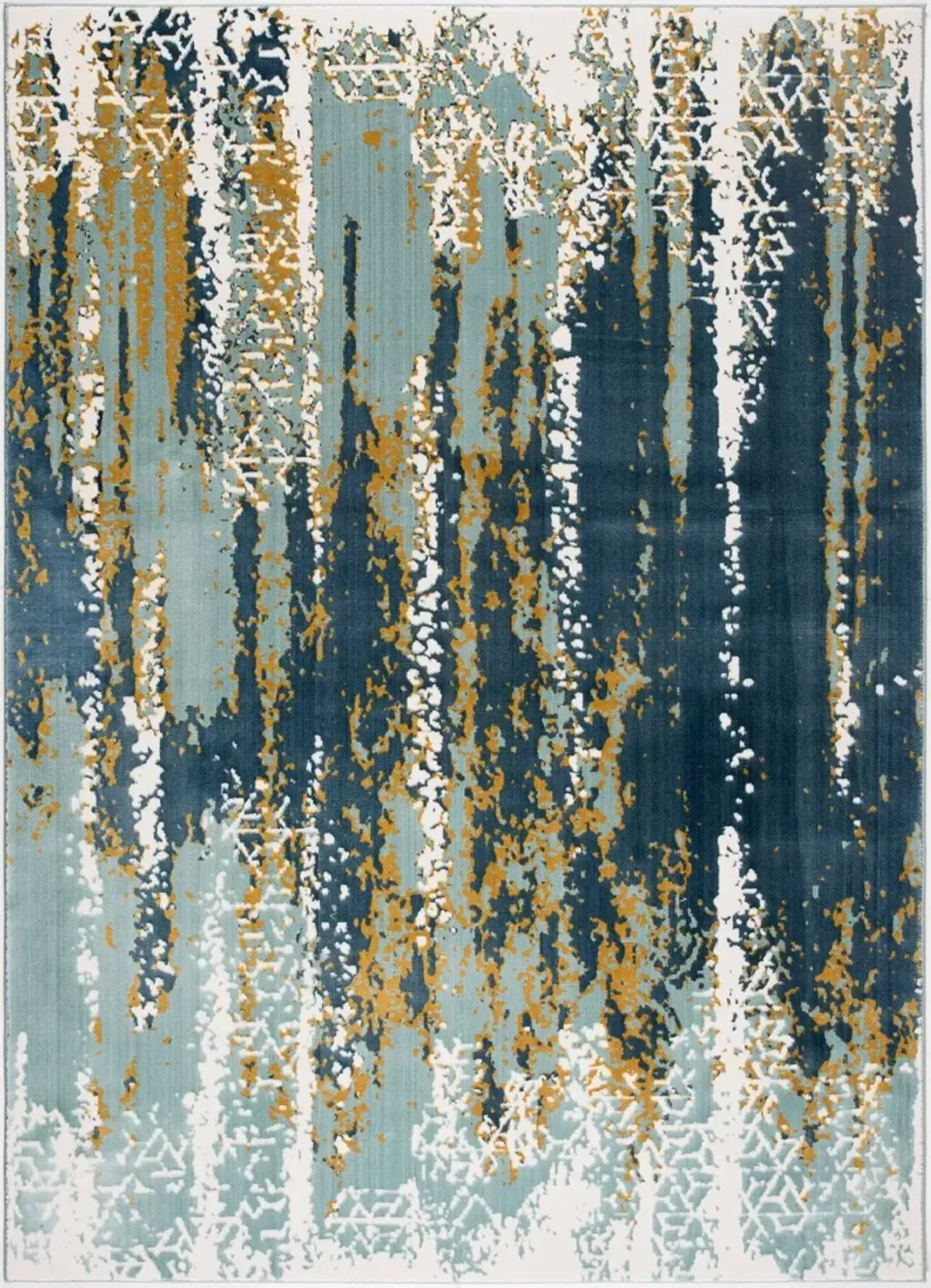 Nathalia 5' x 8' Area Rug -  Aqua Blue