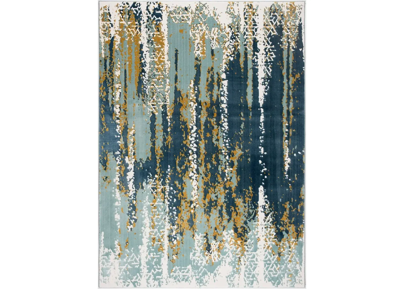 Nathalia 8' x 10 Area Rug -  Aqua Blue