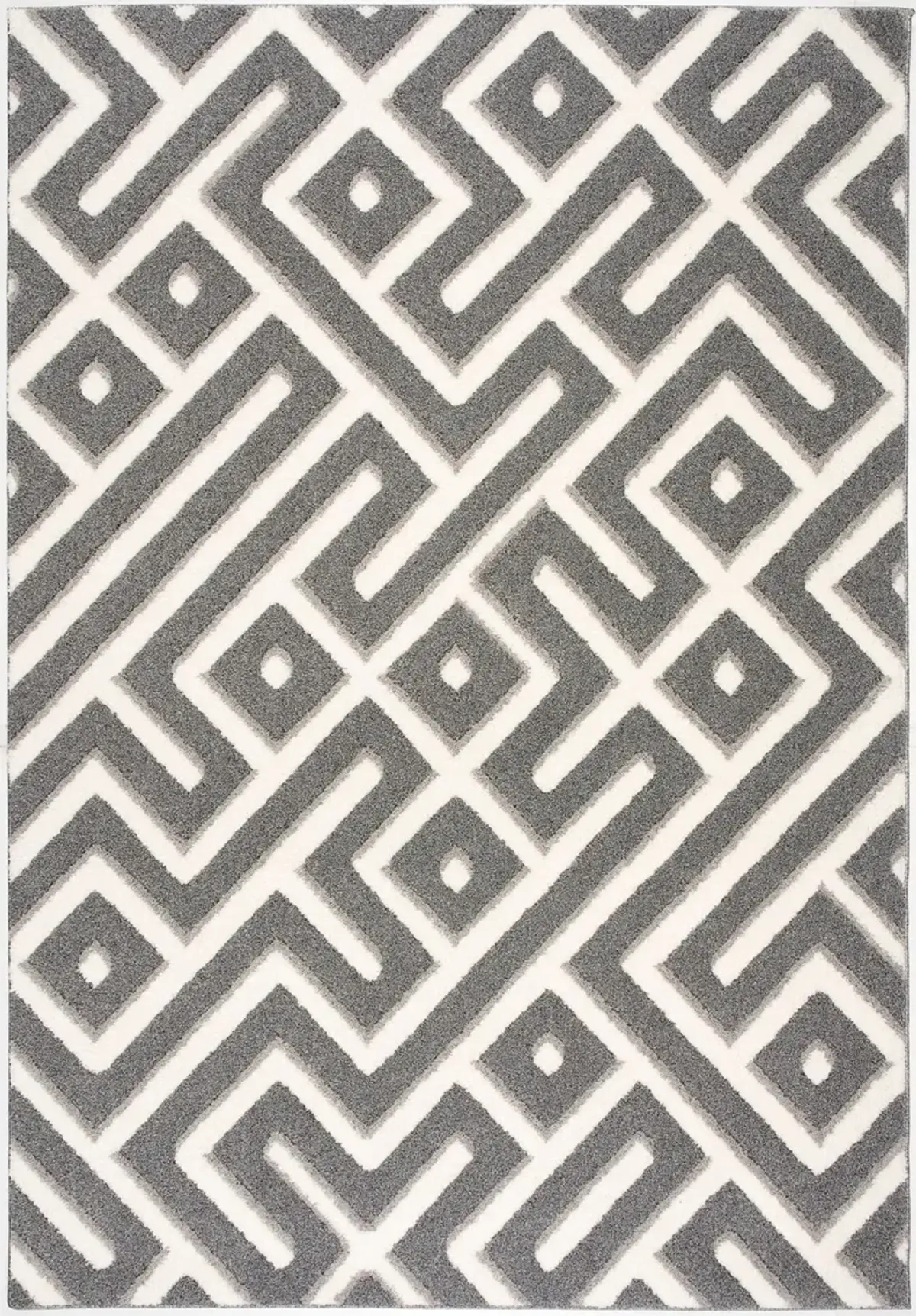 Deji 5' x 8' Area Rug -  Gray/White