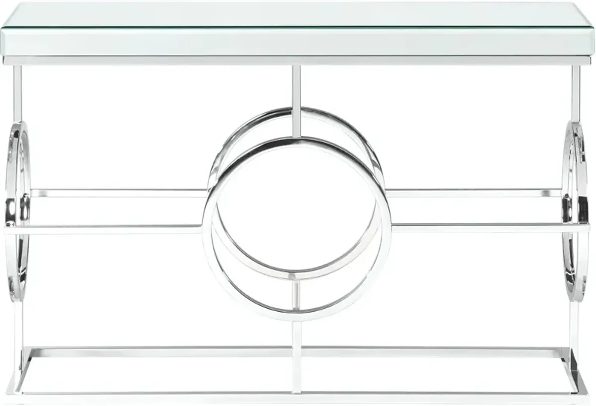 Rehan Mirrored Console Table