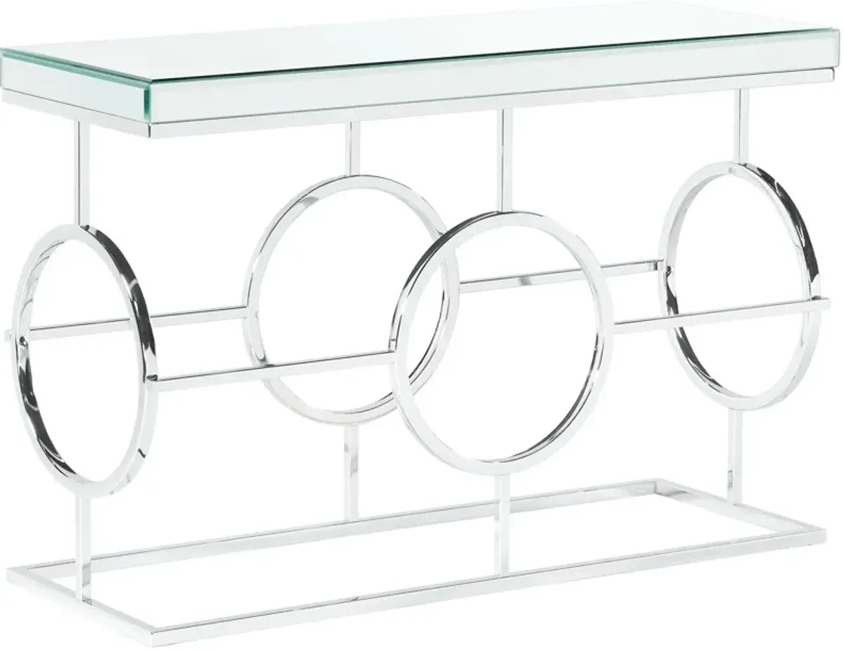 Rehan Mirrored Console Table