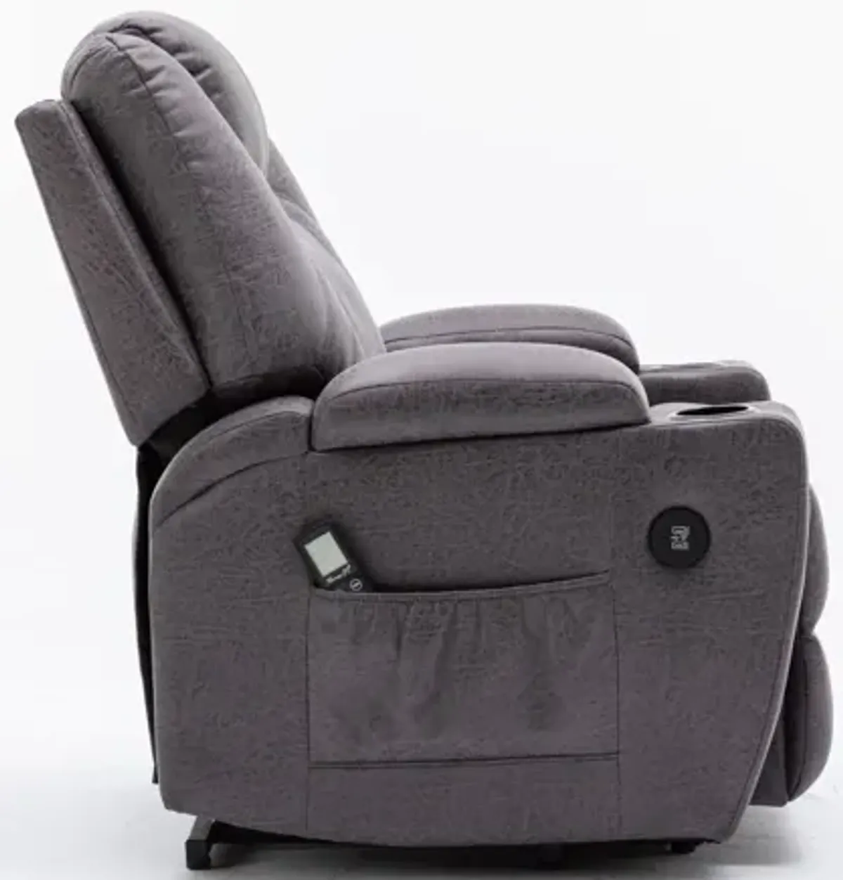 Deans Oversized Power Lift Recliner - Dark Gray