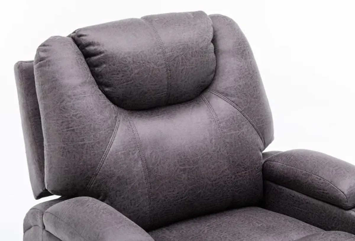 Deans Oversized Power Lift Recliner - Dark Gray