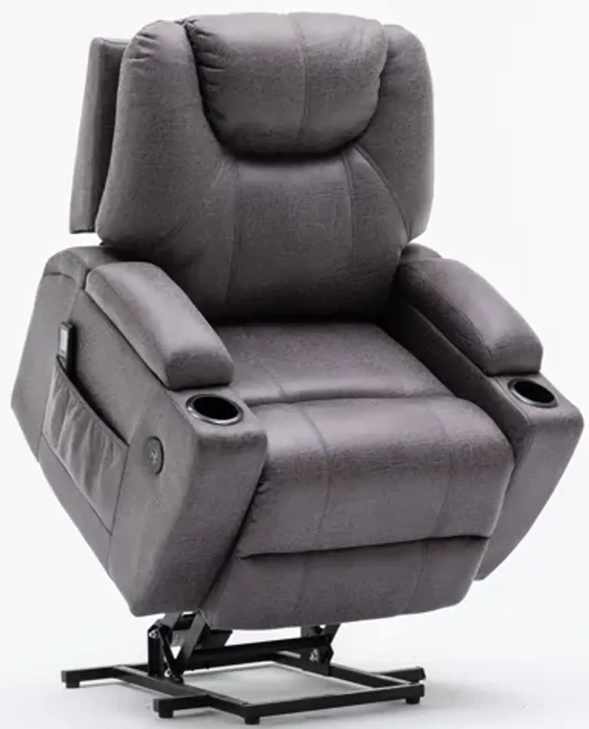 Deans Oversized Power Lift Recliner - Dark Gray