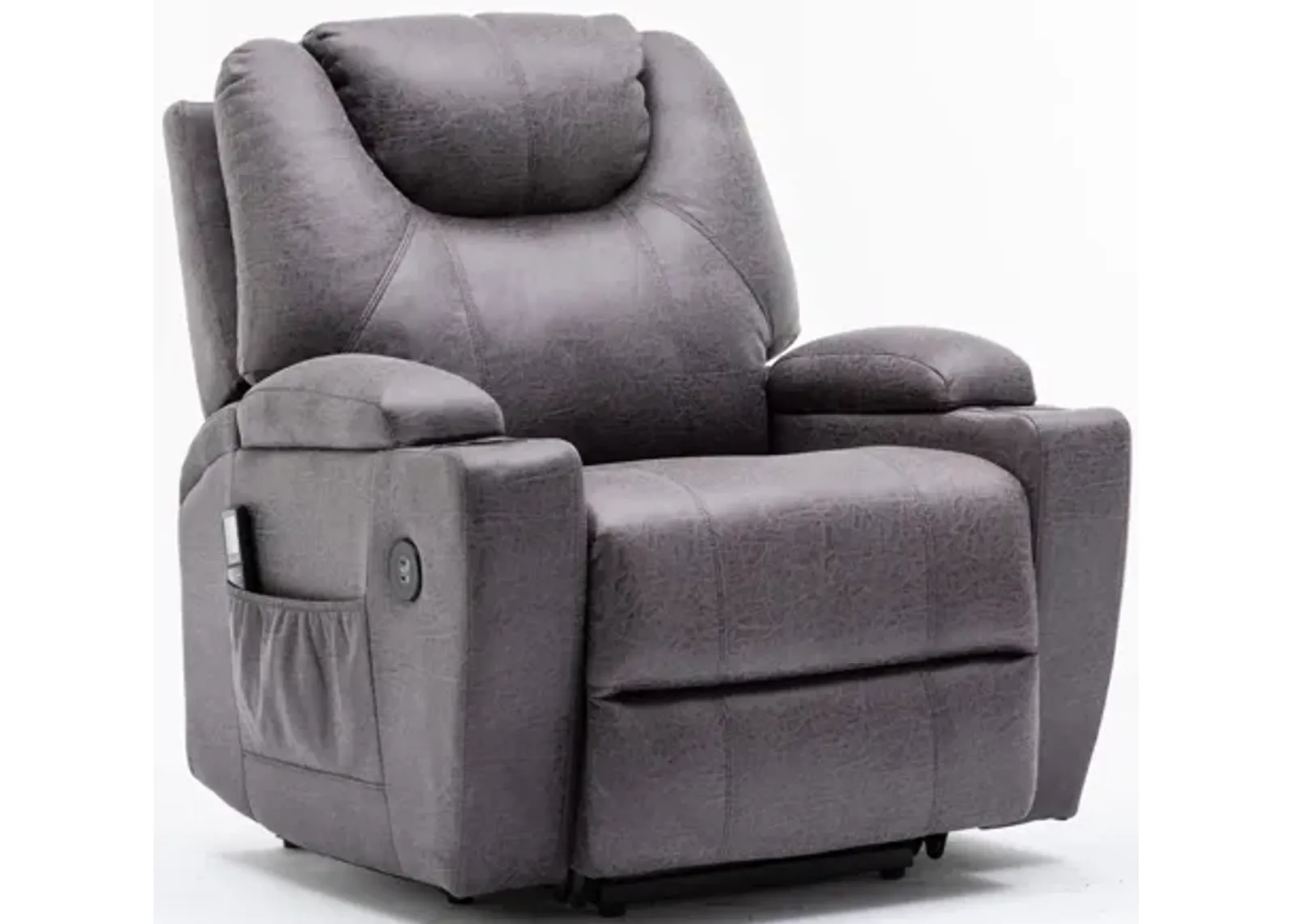 Deans Oversized Power Lift Recliner - Dark Gray