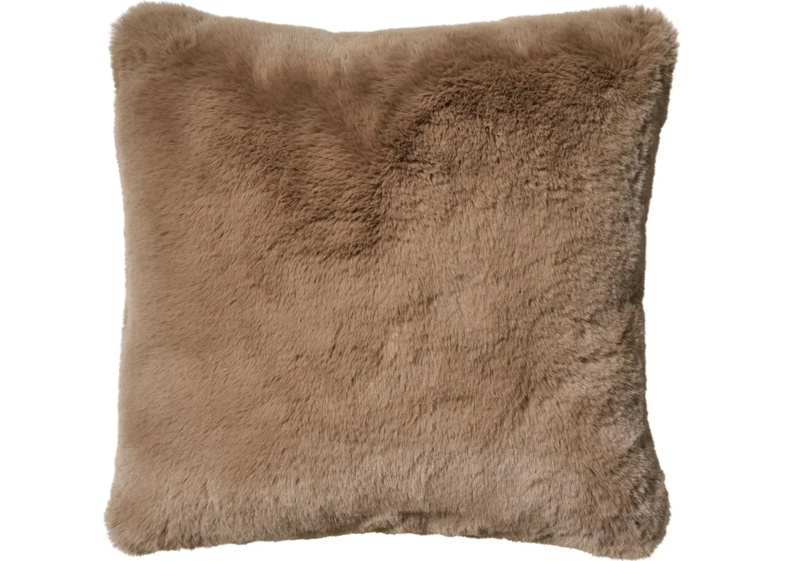 Faux Fur Pillow - Big Bear Latte