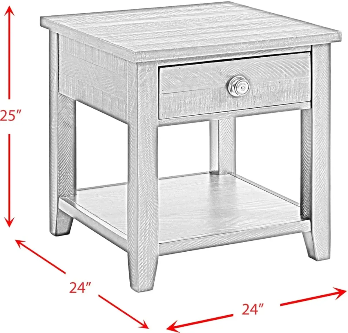 Riele 1-Drawer End Table