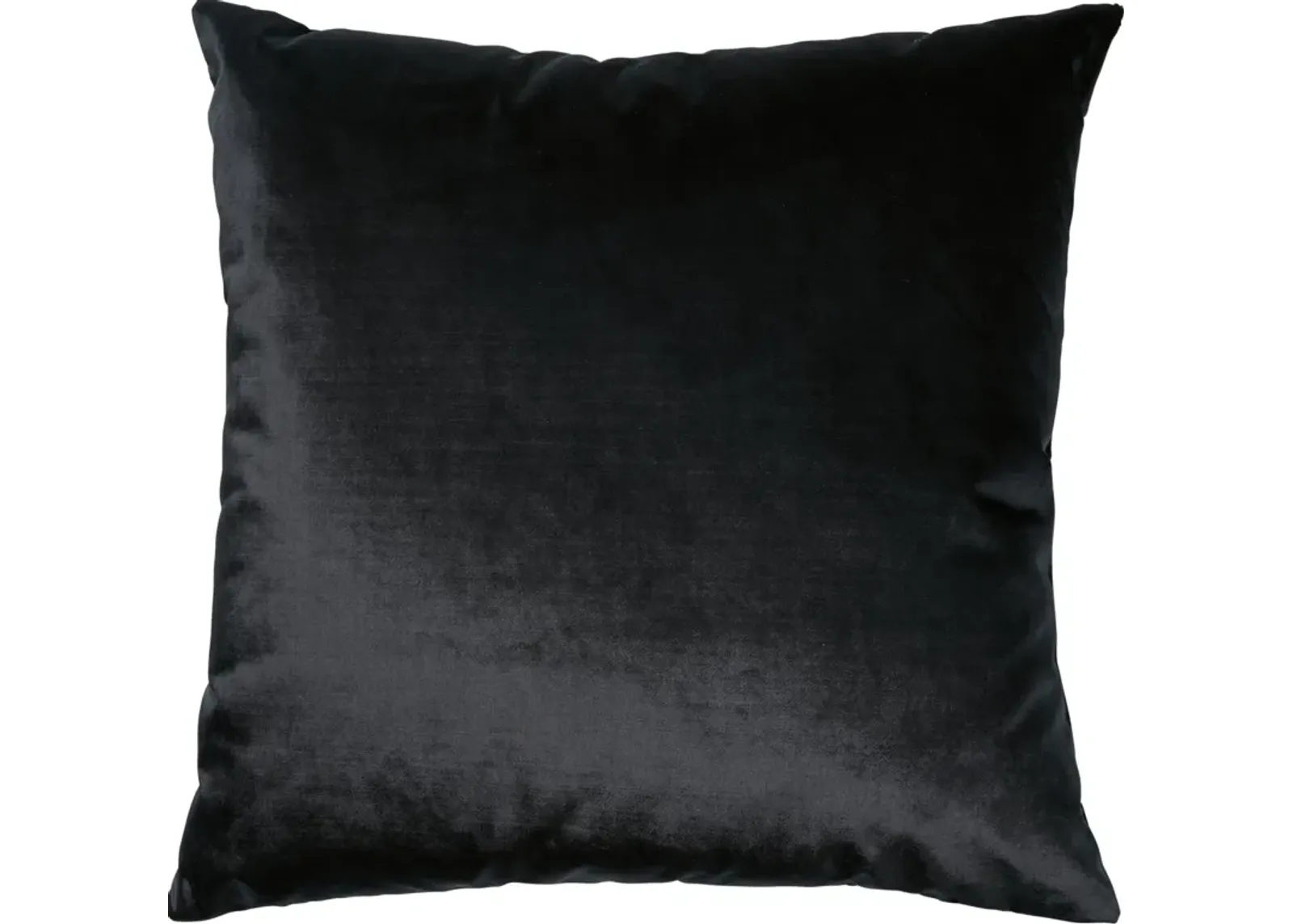 Luxe Velvet 22" x 22" Pillow - Black