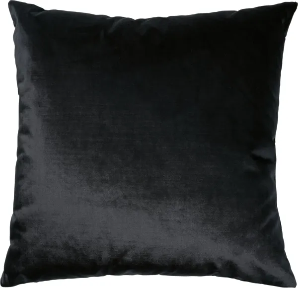 Luxe Velvet 22" x 22" Pillow - Black