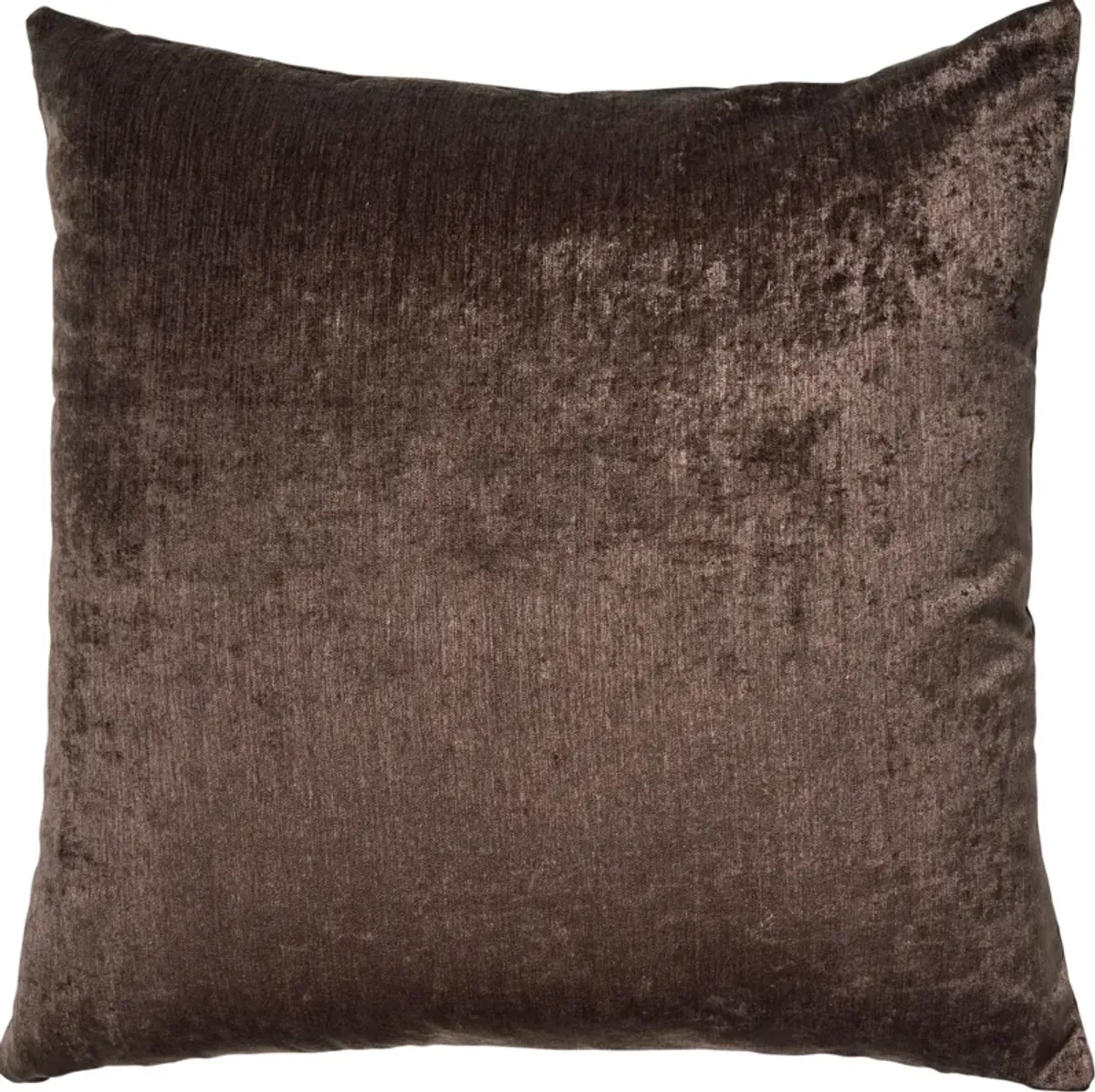 Crush 22" x 22" Pillow - Chocolate