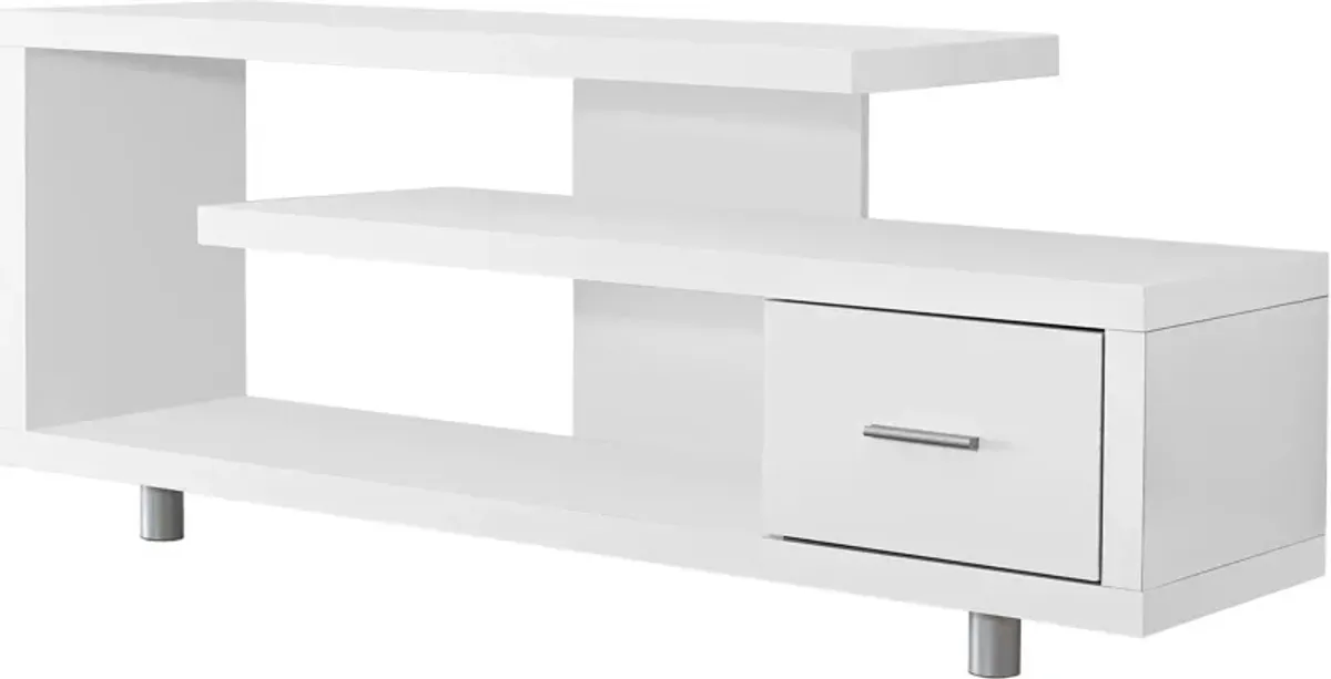 Amado 60" TV Stand - White