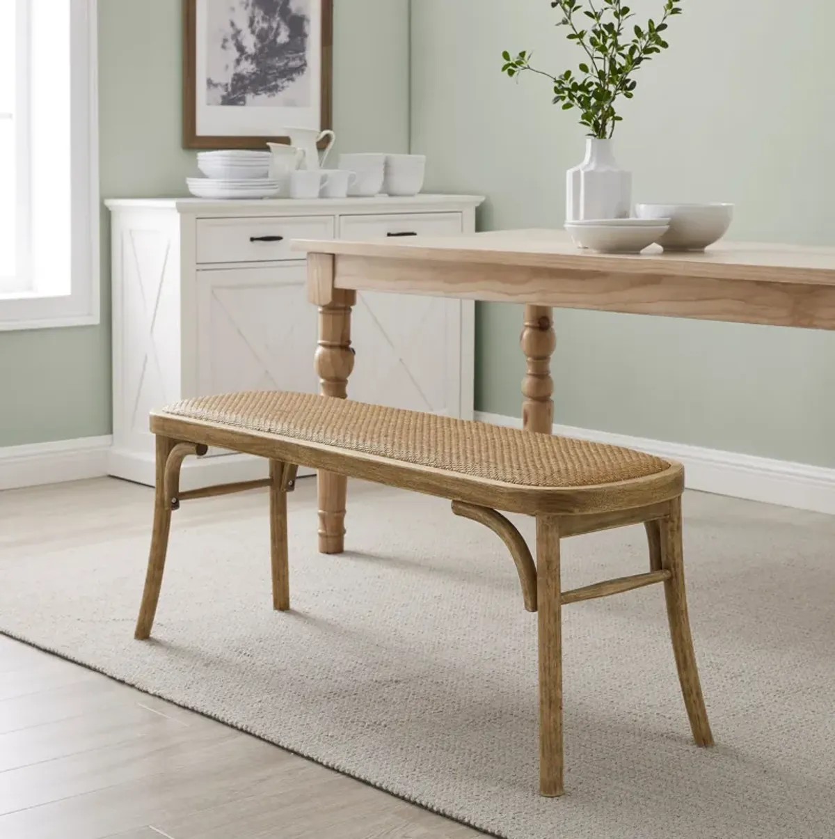 Breton Bench - Brown